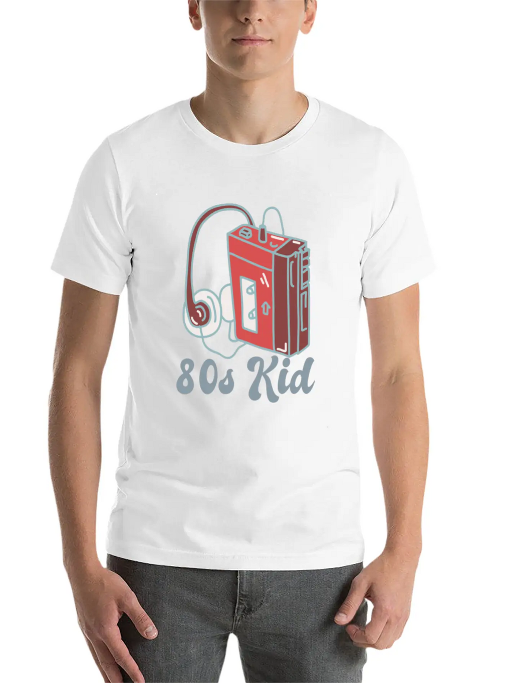 80s Kid Cassette Classic Crew Neck Graphic Tee – Everyday Minimal Look