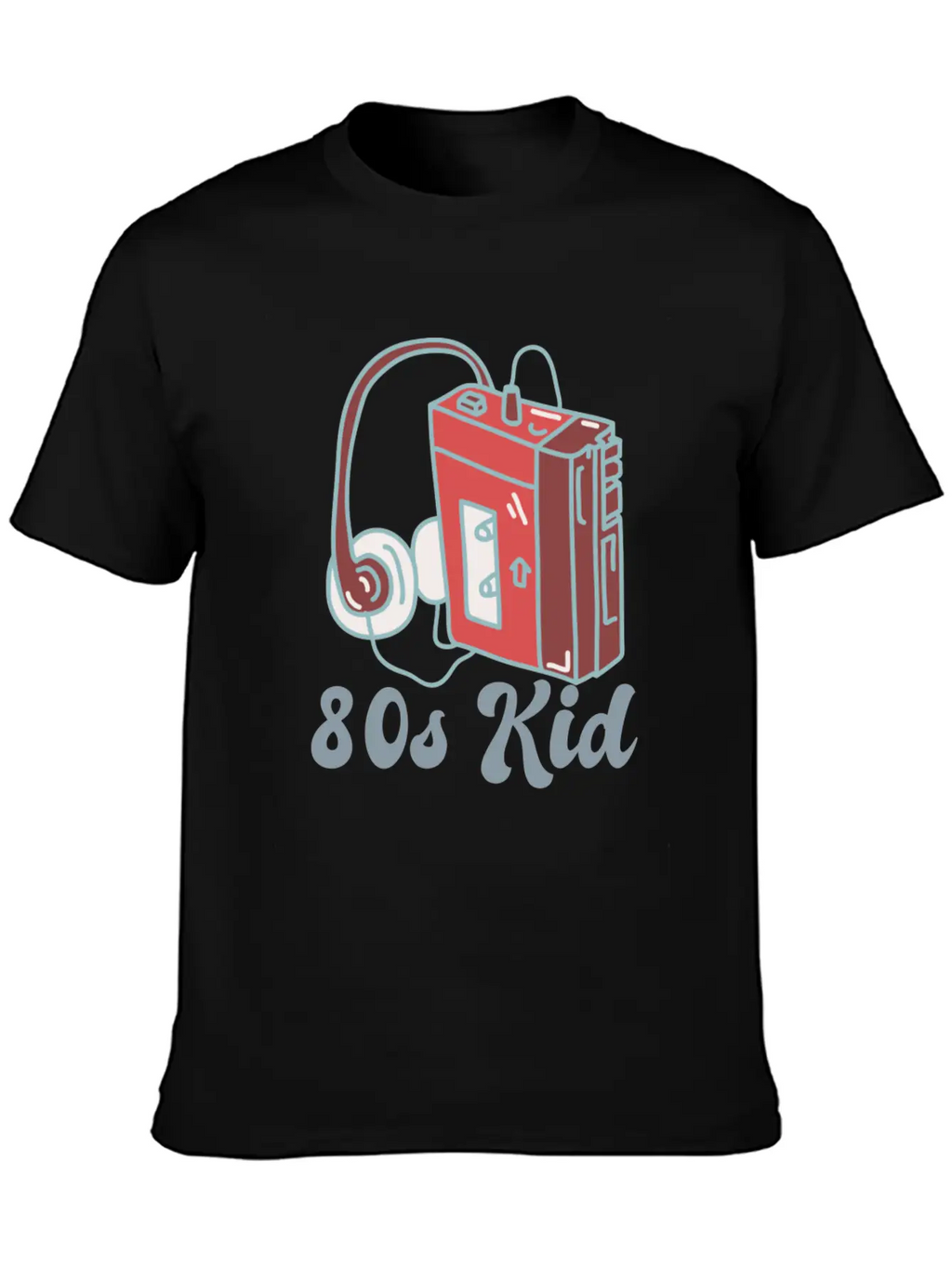 80s Kid Cassette Classic Crew Neck Graphic Tee – Everyday Minimal Look