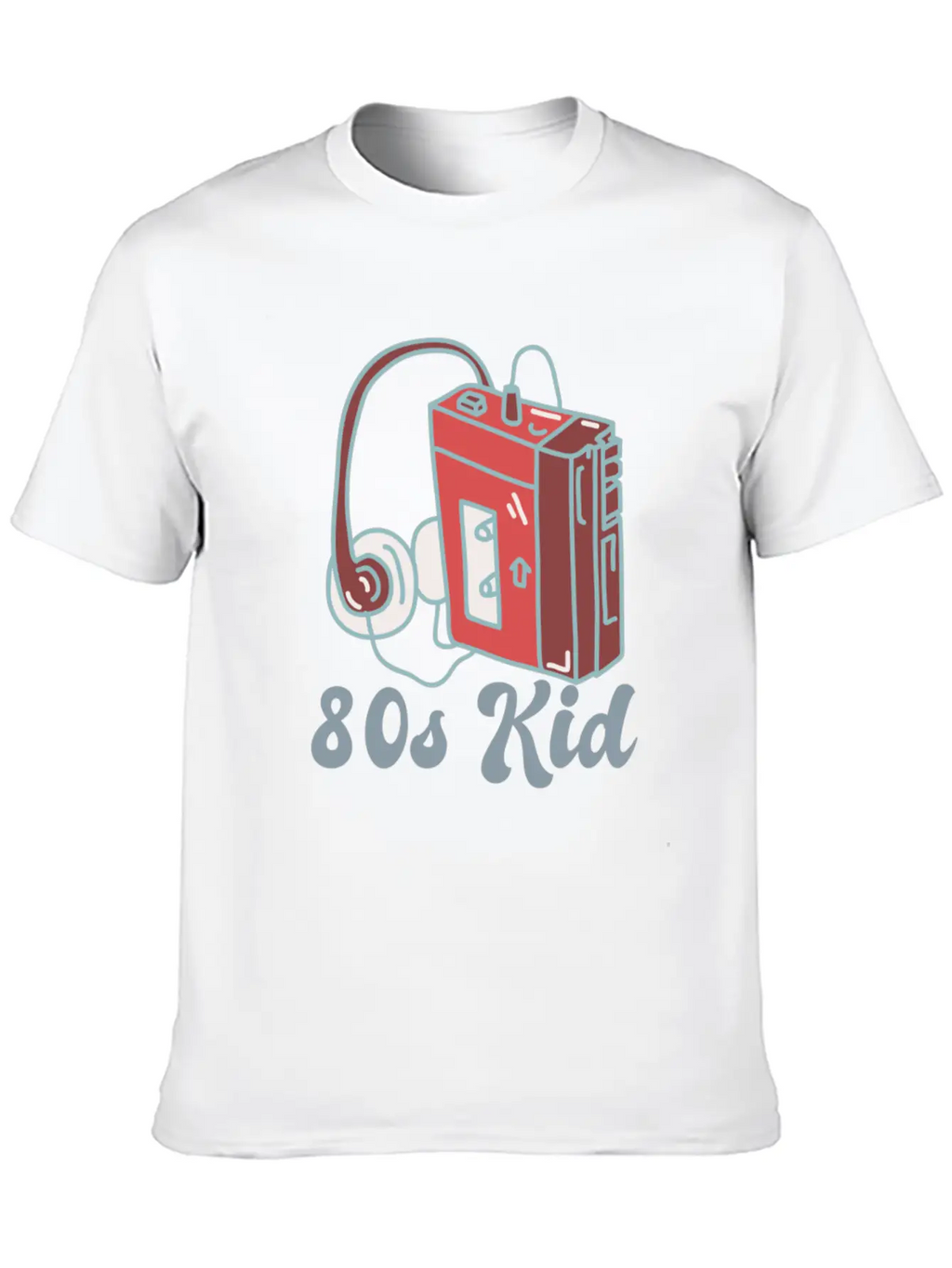 80s Kid Cassette Classic Crew Neck Graphic Tee – Everyday Minimal Look