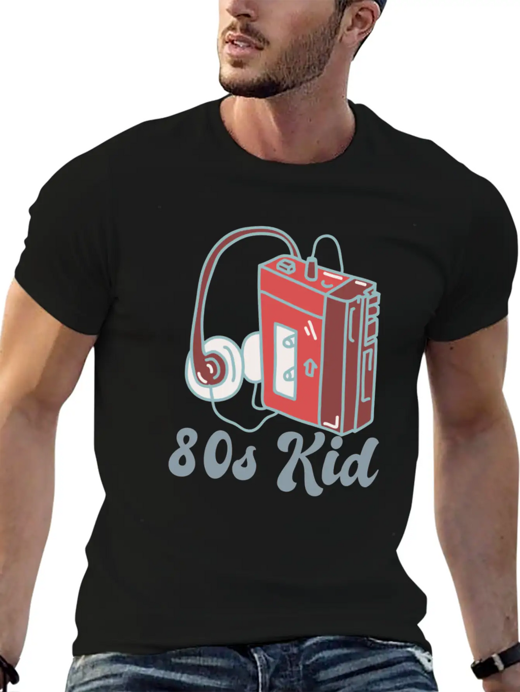 80s Kid Cassette Classic Crew Neck Graphic Tee – Everyday Minimal Look
