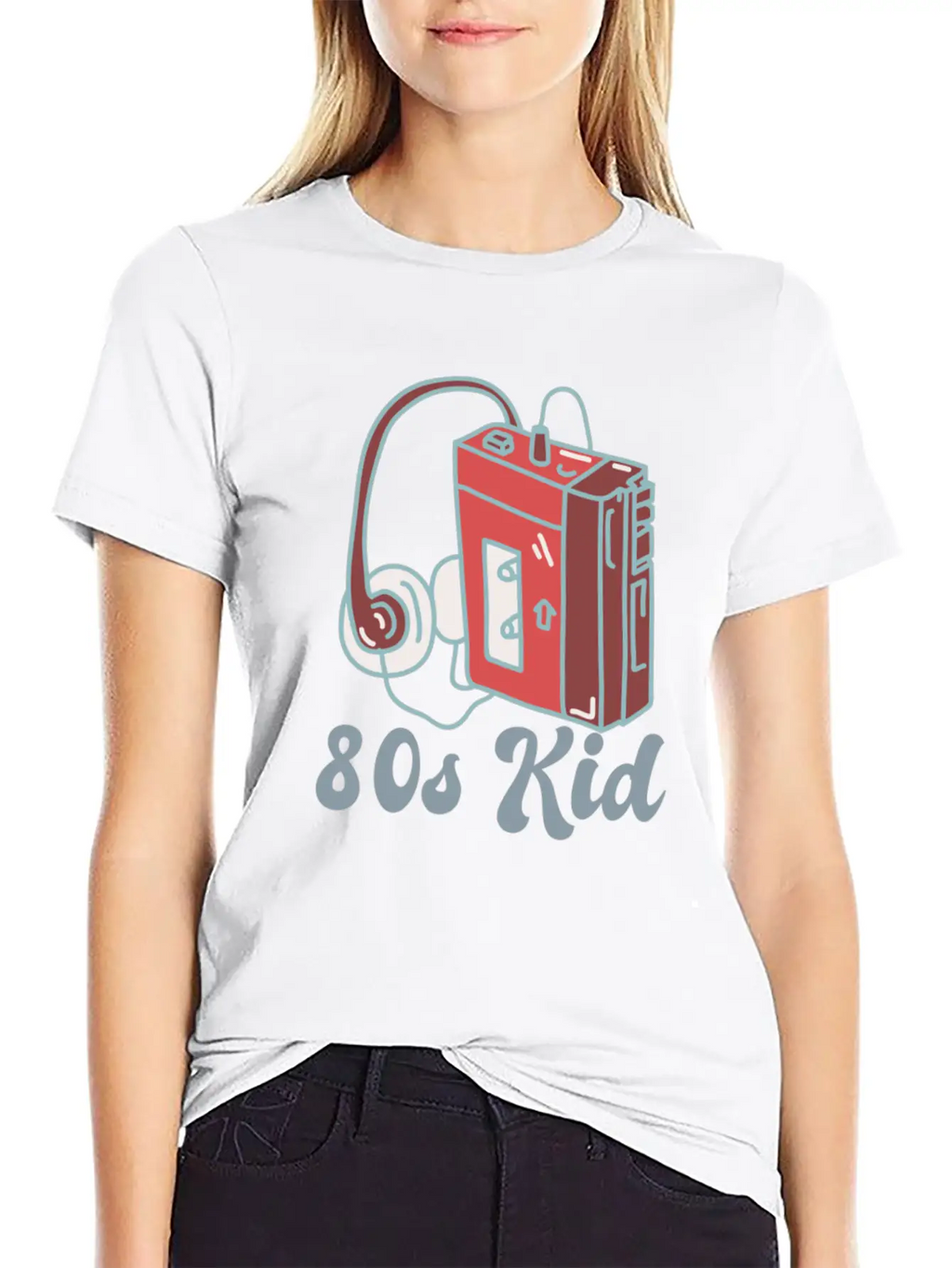 80s Kid Cassette Classic Crew Neck Graphic Tee – Everyday Minimal Look