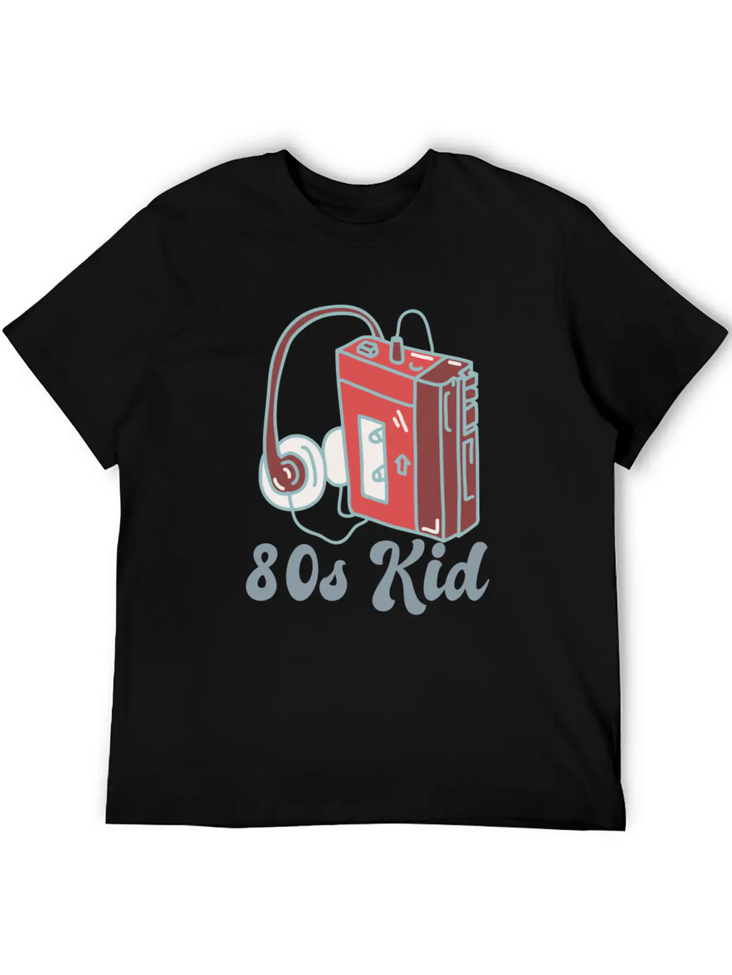 80s Kid Cassette Classic Crew Neck Graphic Tee – Everyday Minimal Look
