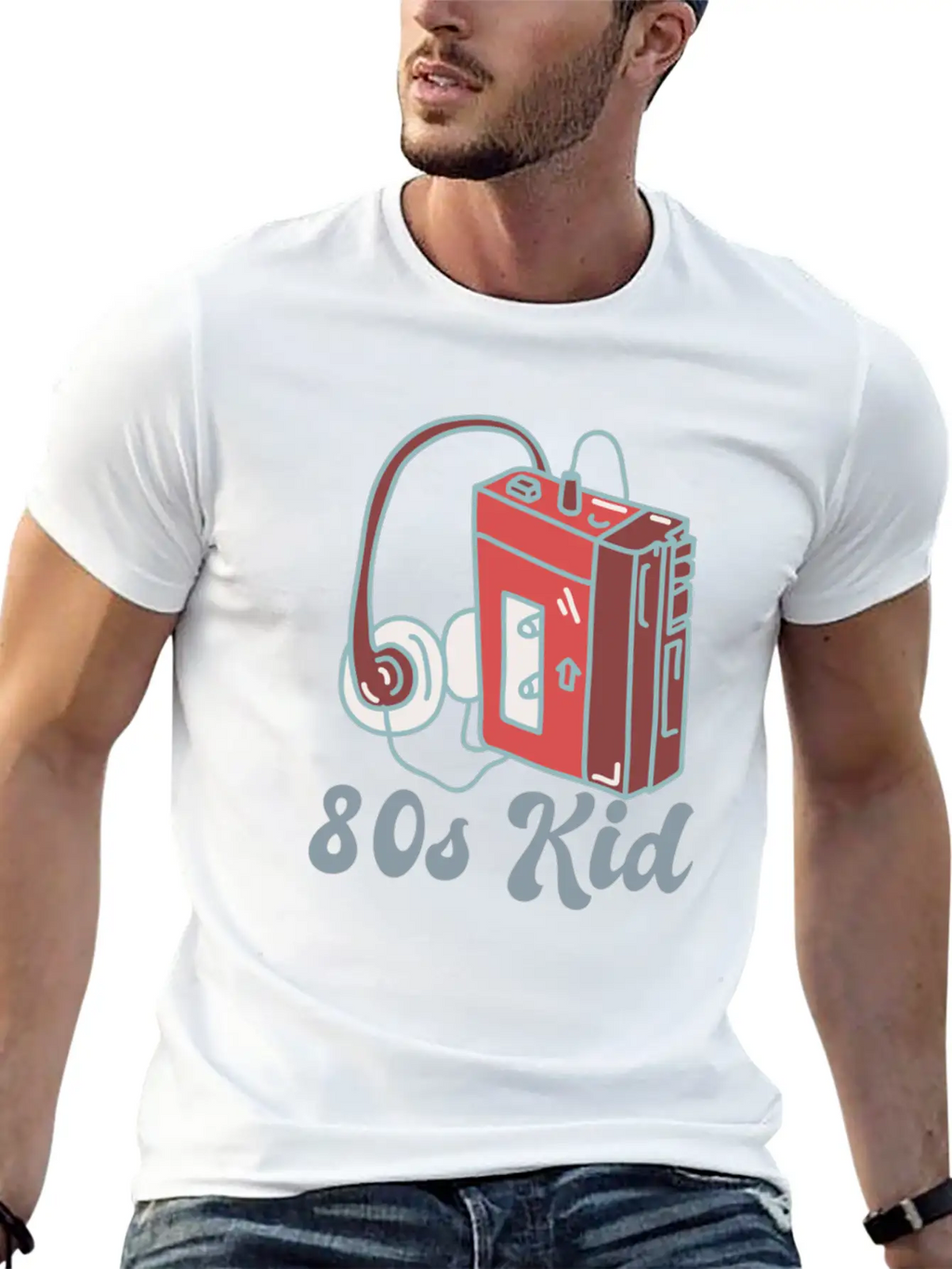 80s Kid Cassette Classic Crew Neck Graphic Tee – Everyday Minimal Look