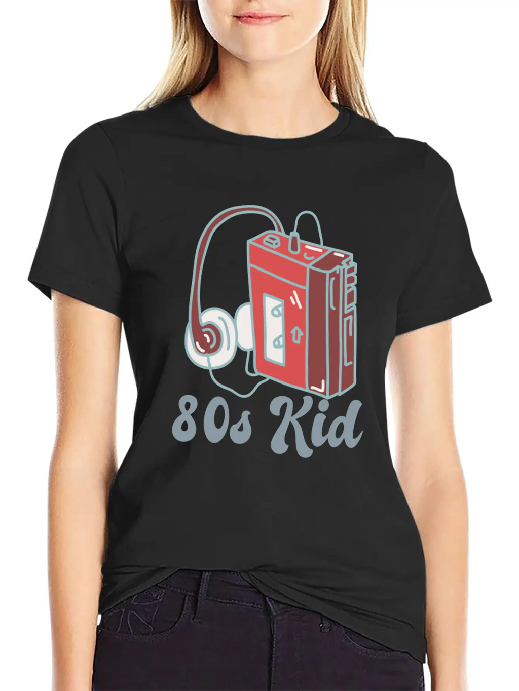 80s Kid Cassette Classic Crew Neck Graphic Tee – Everyday Minimal Look