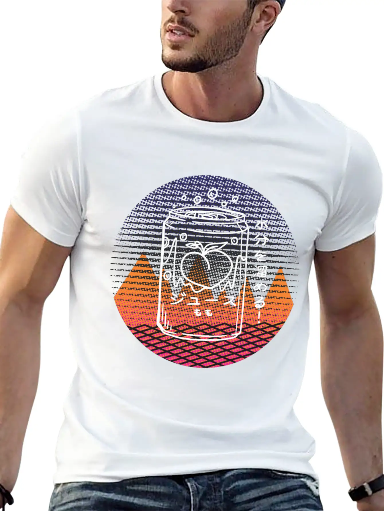 80s Retro Aesthetic Vaporwave Japanese Kanji Relaxed Everyday Tee – Lightweight And Durable Cotton