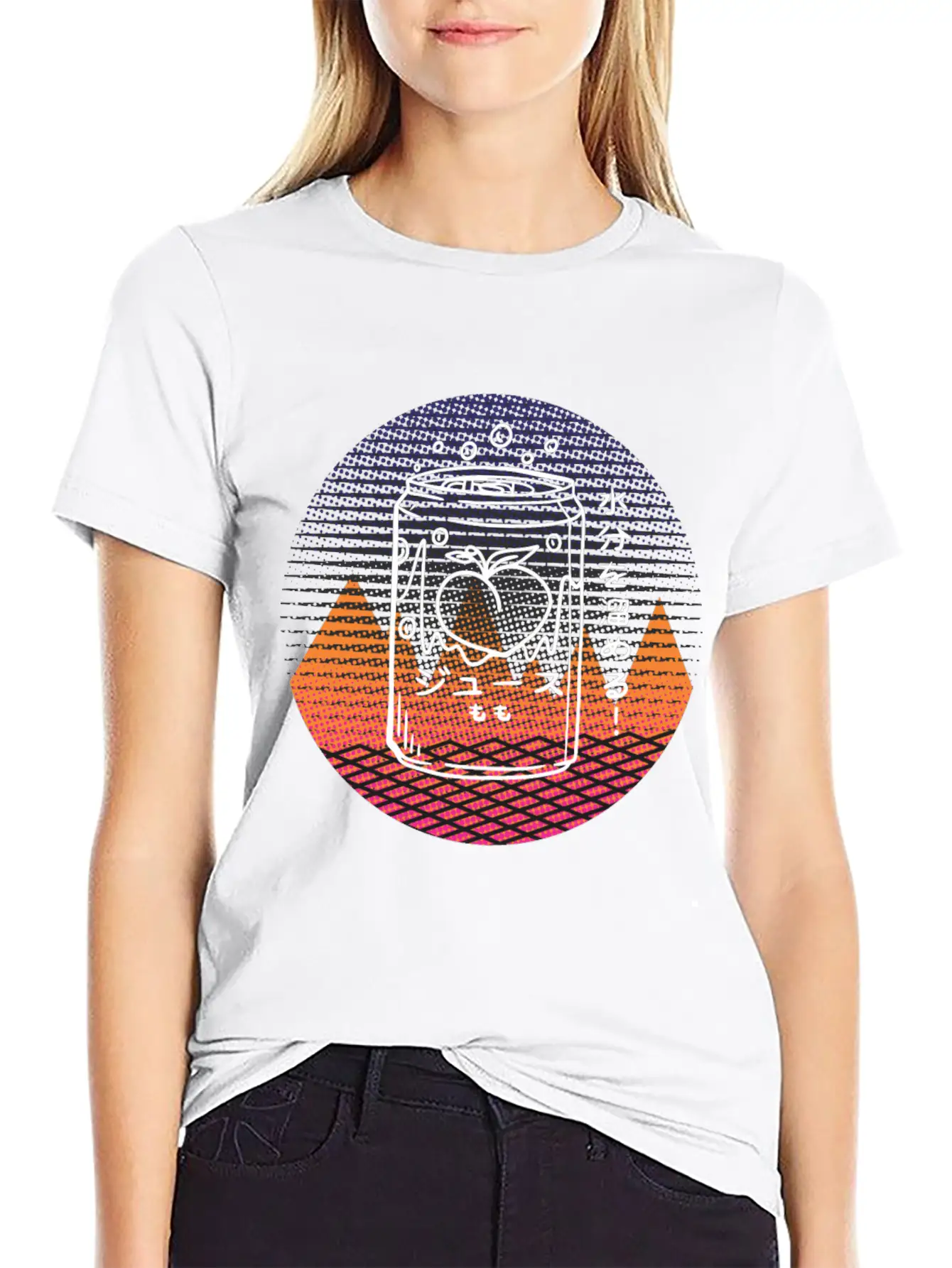 80s Retro Aesthetic Vaporwave Japanese Kanji Relaxed Everyday Tee – Lightweight And Durable Cotton