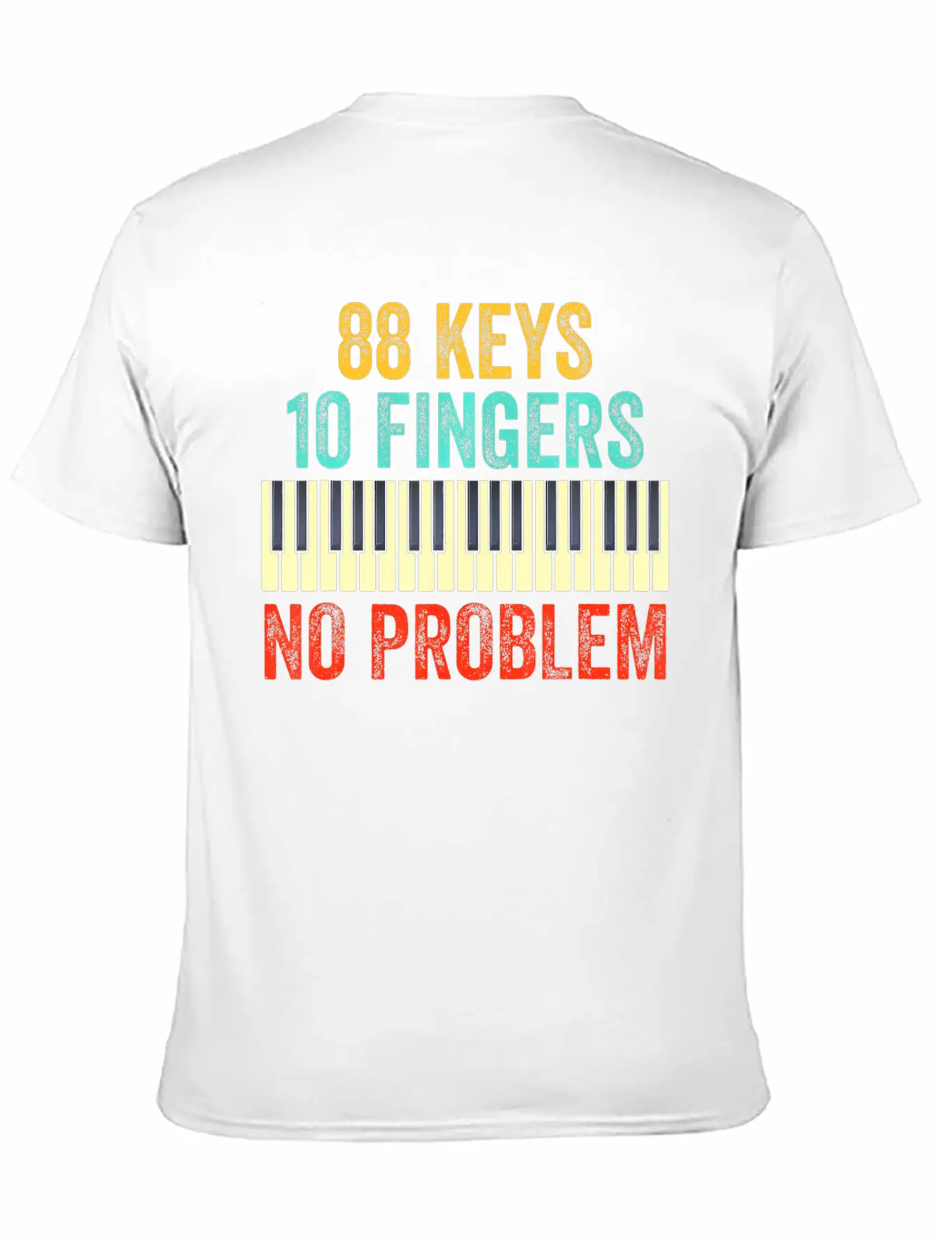 88 Keys Keyboard Piano Player Kids Piano Lover Classic Crew Neck Graphic Tee – Everyday Minimal Look