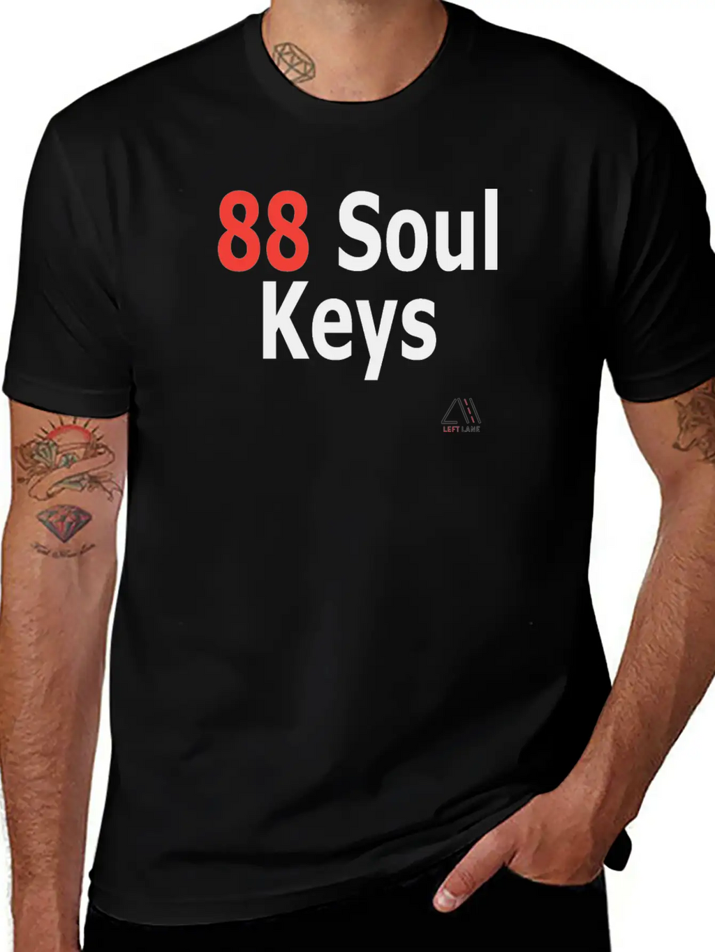 88 Soul Keys Timeless Short Sleeve Tee – Comfy And Minimalist Design