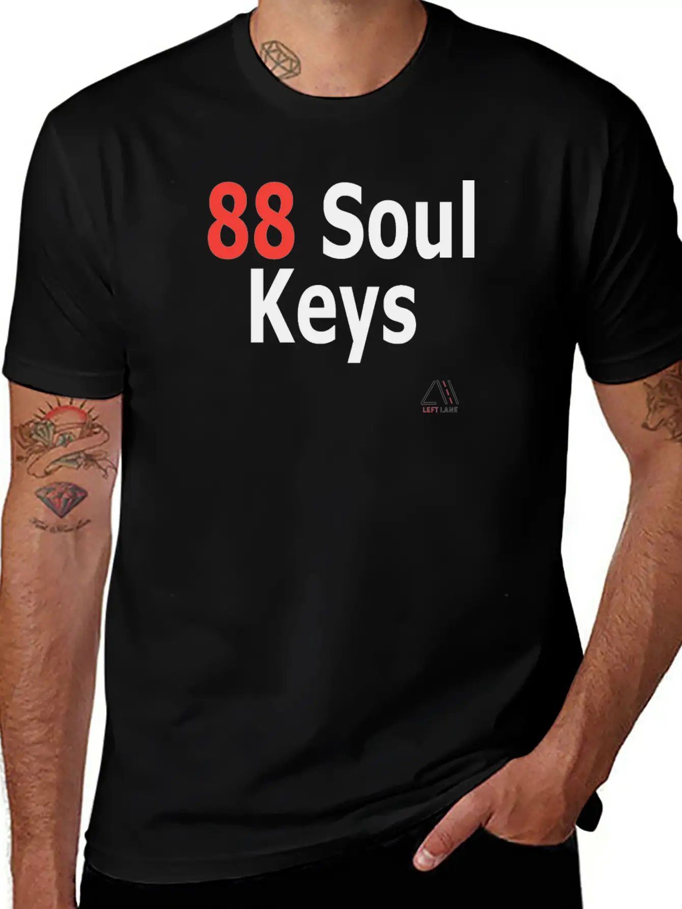 88 Soul Keys Timeless Short Sleeve Tee – Comfy And Minimalist Design