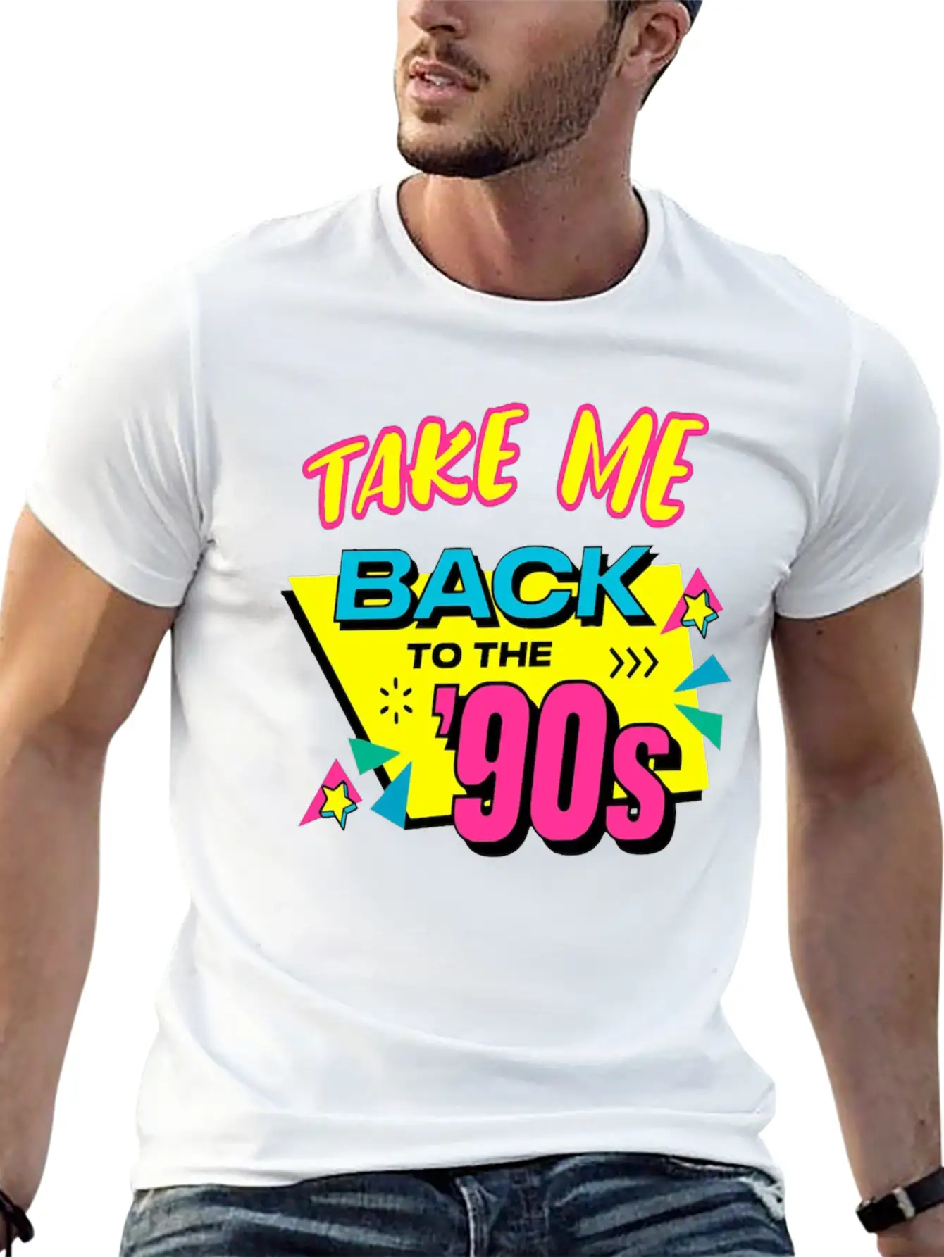 90s Cute 80s Retro Vintage Funny Cool Nostalgia Simple Everyday Graphic Tee – Lightweight Summer Wear