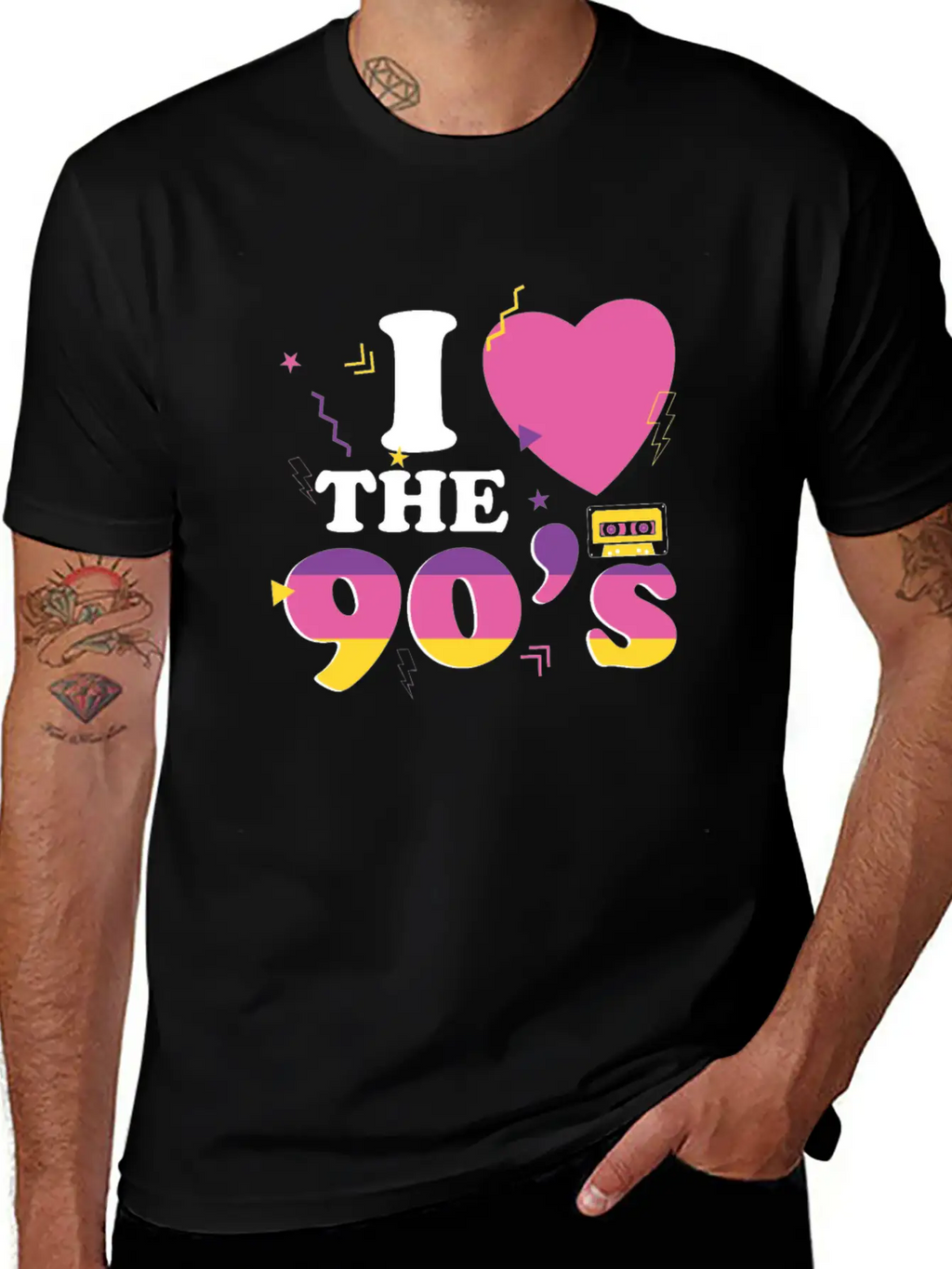 90s Disco Music Party Costum 1990 Retro Vintage Essential Unisex Summer Tee – Soft Cotton Casual Fit