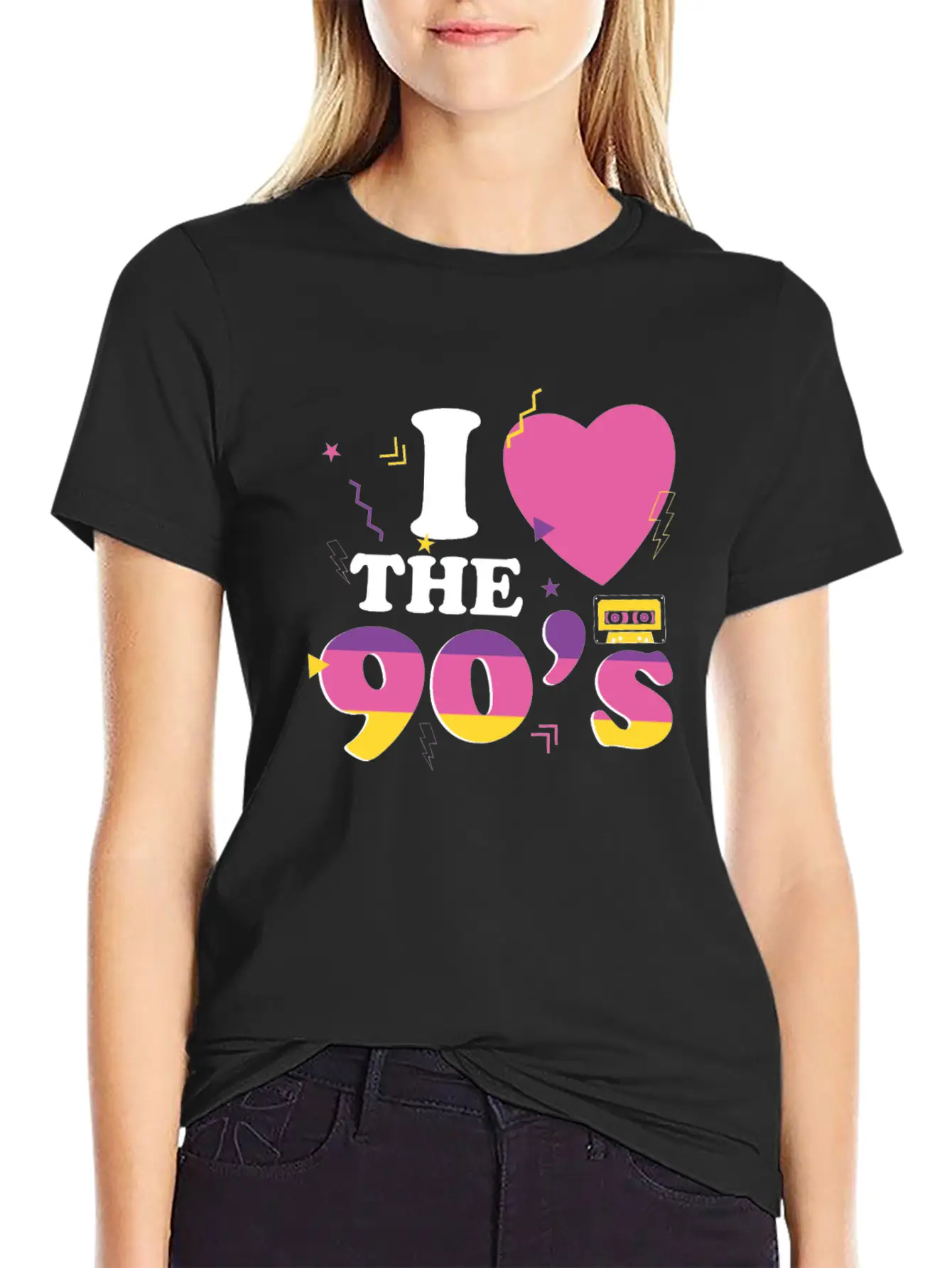 90s Disco Music Party Costum 1990 Retro Vintage Essential Unisex Summer Tee – Soft Cotton Casual Fit