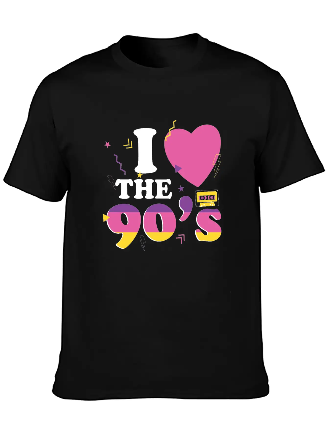 90s Disco Music Party Costum 1990 Retro Vintage Essential Unisex Summer Tee – Soft Cotton Casual Fit