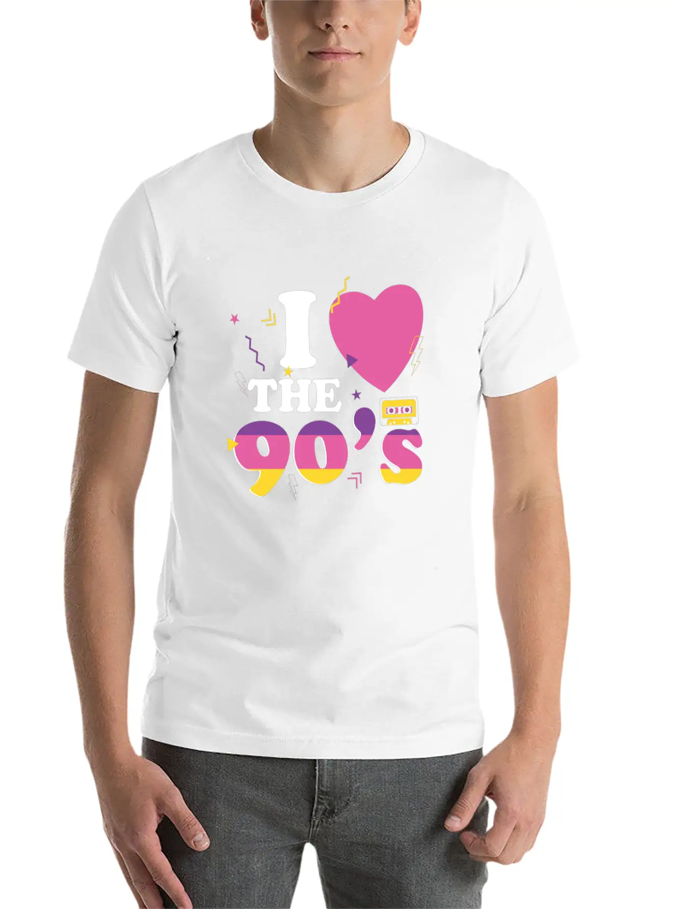 90s Disco Music Party Costum 1990 Retro Vintage Essential Unisex Summer Tee – Soft Cotton Casual Fit