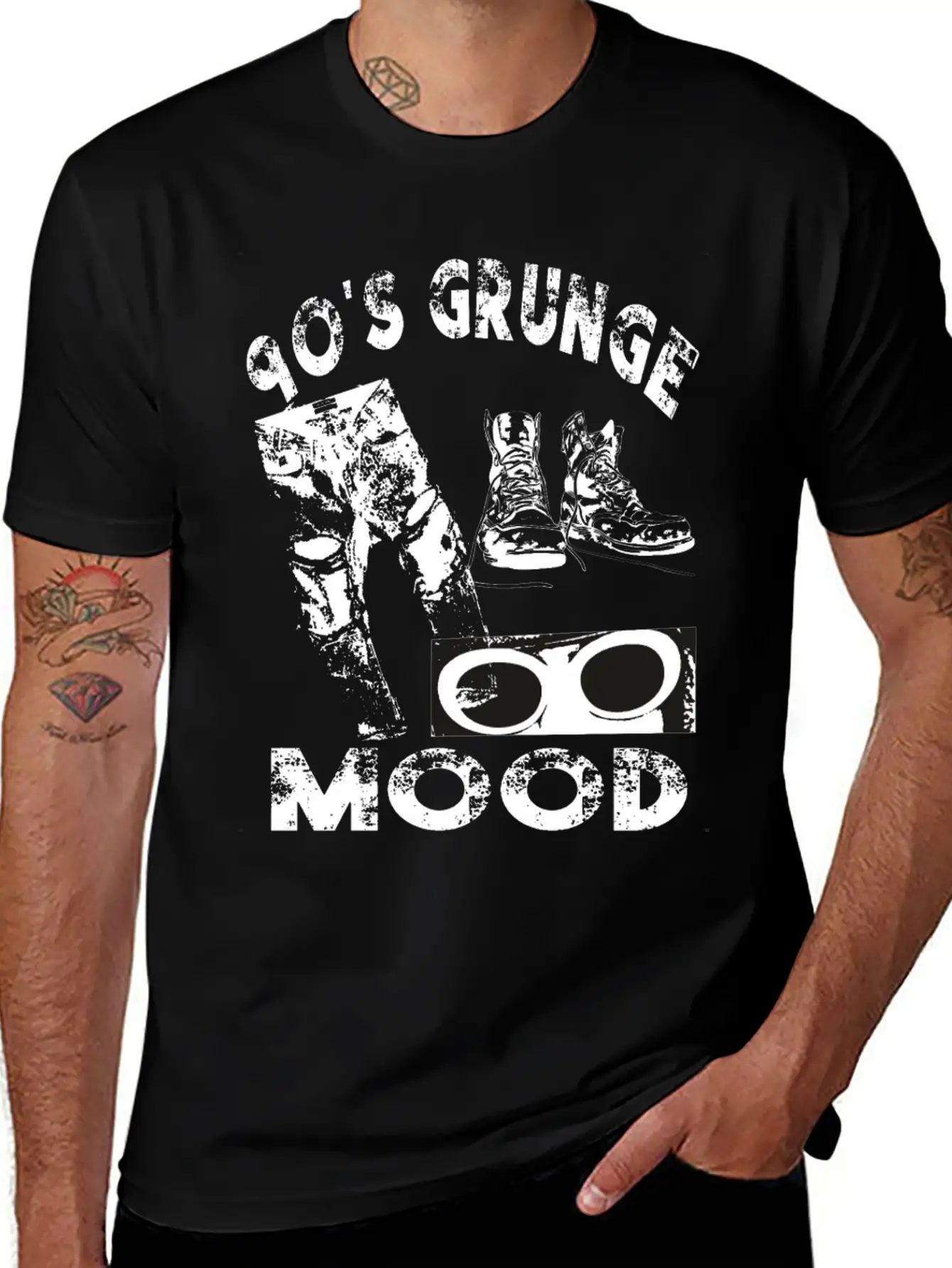 90's Grunge Mood Style Timeless Short Sleeve Tee – Comfy And Minimalist Design