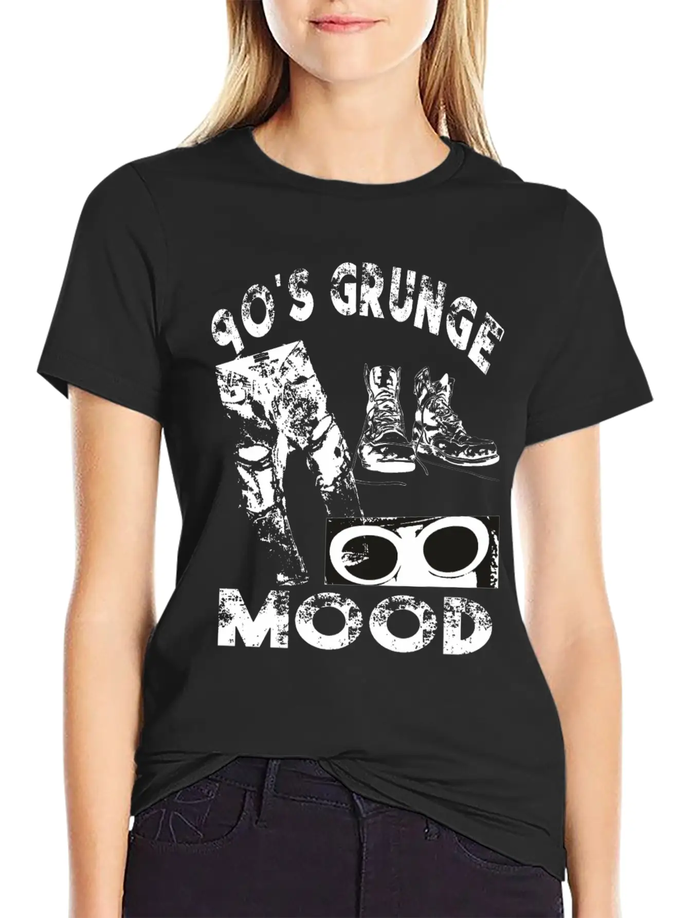 90's Grunge Mood Style Timeless Short Sleeve Tee – Comfy And Minimalist Design