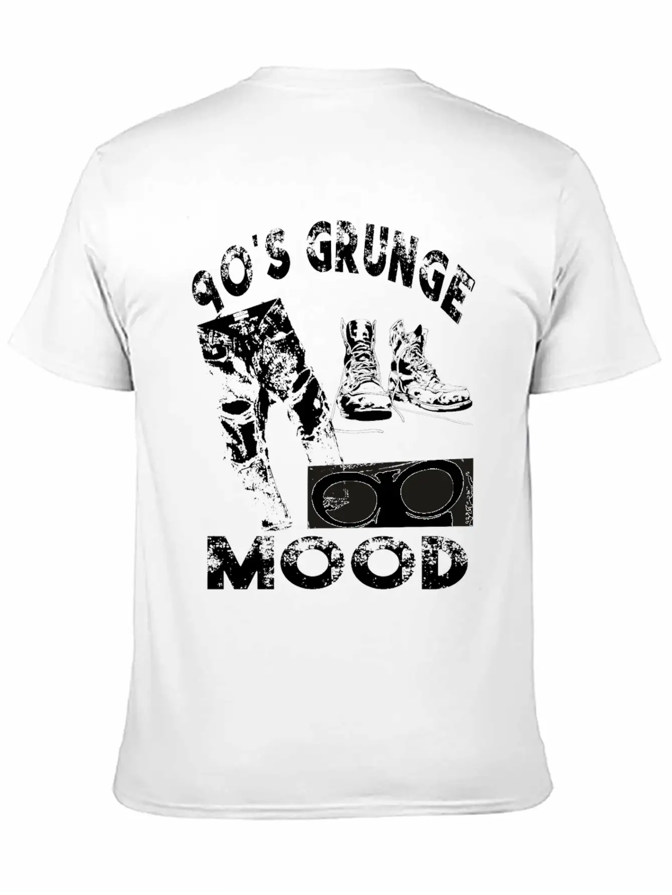 90's Grunge Mood Style Timeless Short Sleeve Tee – Comfy And Minimalist Design