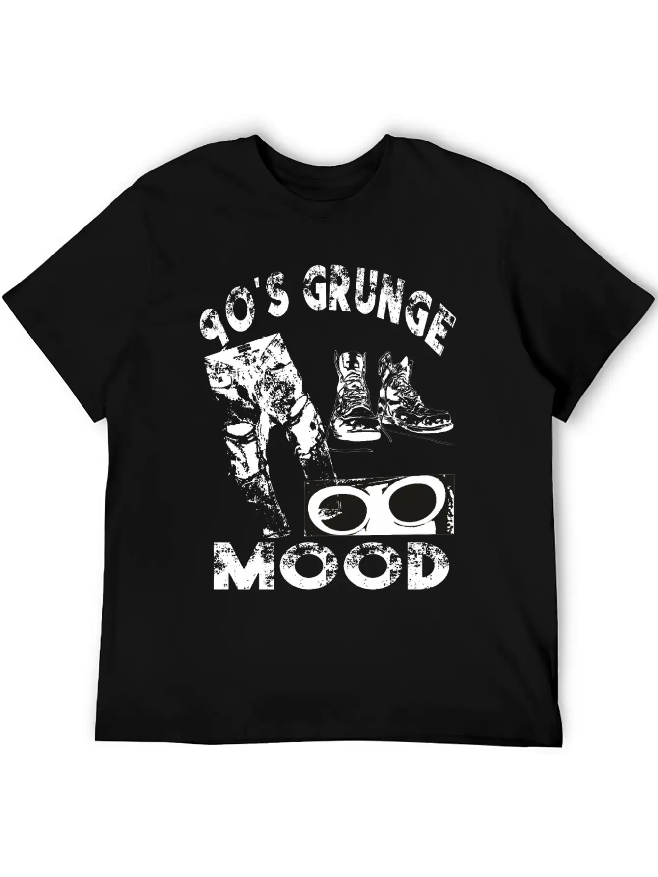 90's Grunge Mood Style Timeless Short Sleeve Tee – Comfy And Minimalist Design