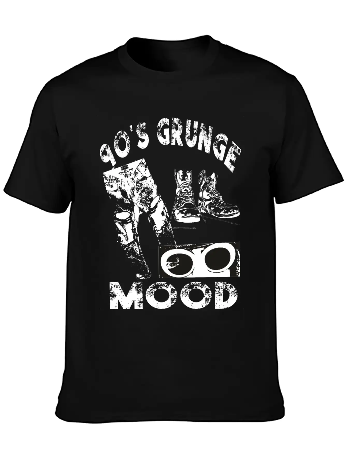 90's Grunge Mood Style Timeless Short Sleeve Tee – Comfy And Minimalist Design
