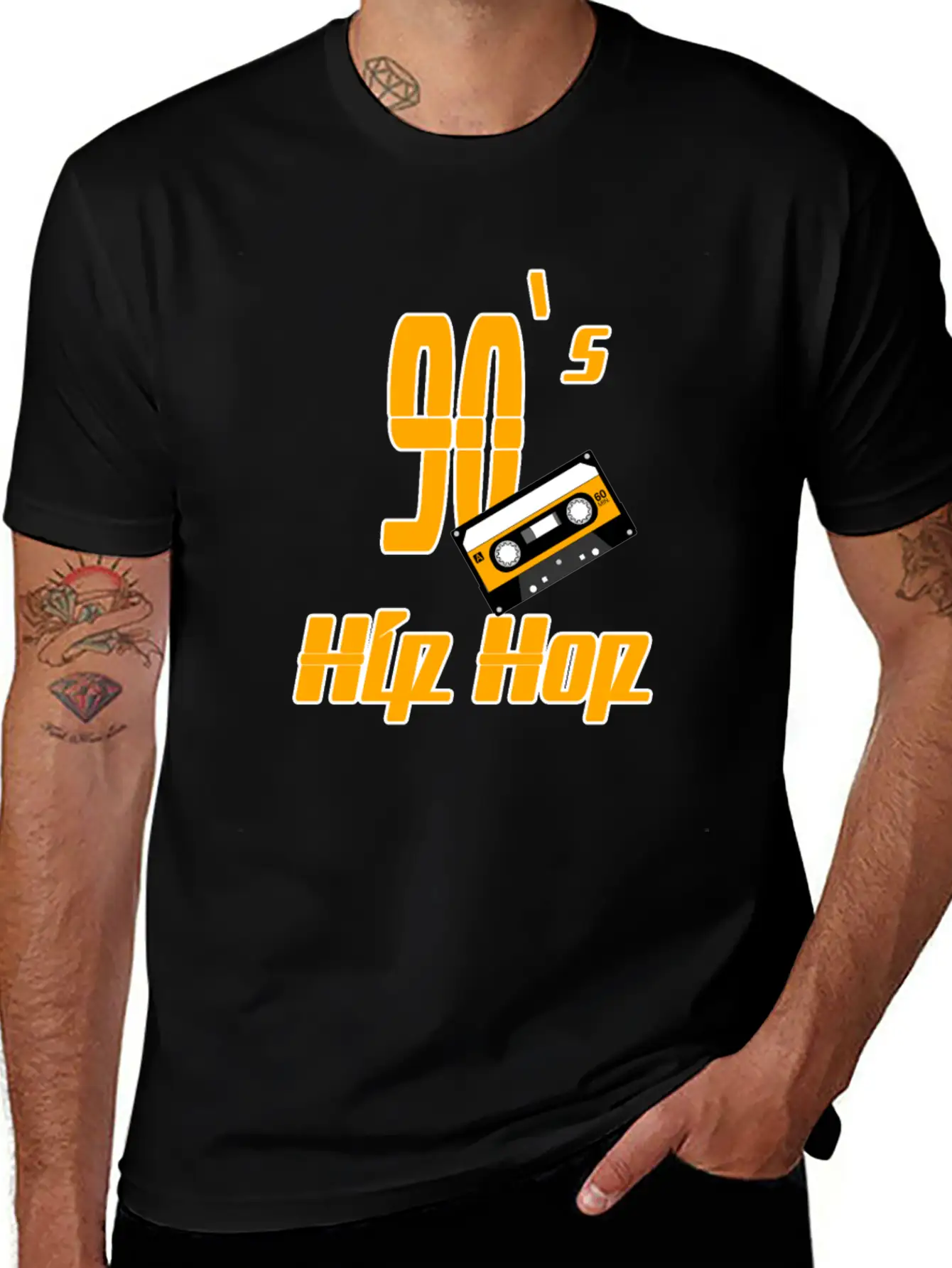 90s Hip Hop Classic Fit Graphic Tee For Daily Comfort – Unisex Cotton Shirt