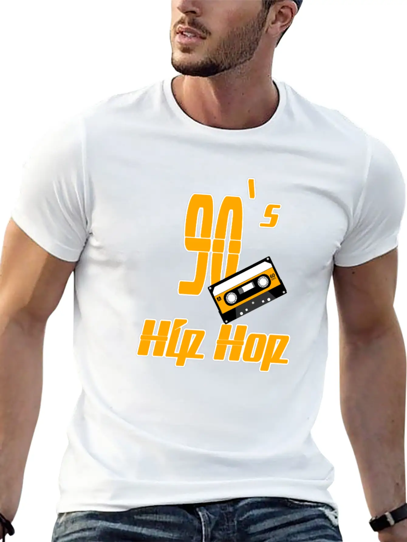 90s Hip Hop Classic Fit Graphic Tee For Daily Comfort – Unisex Cotton Shirt
