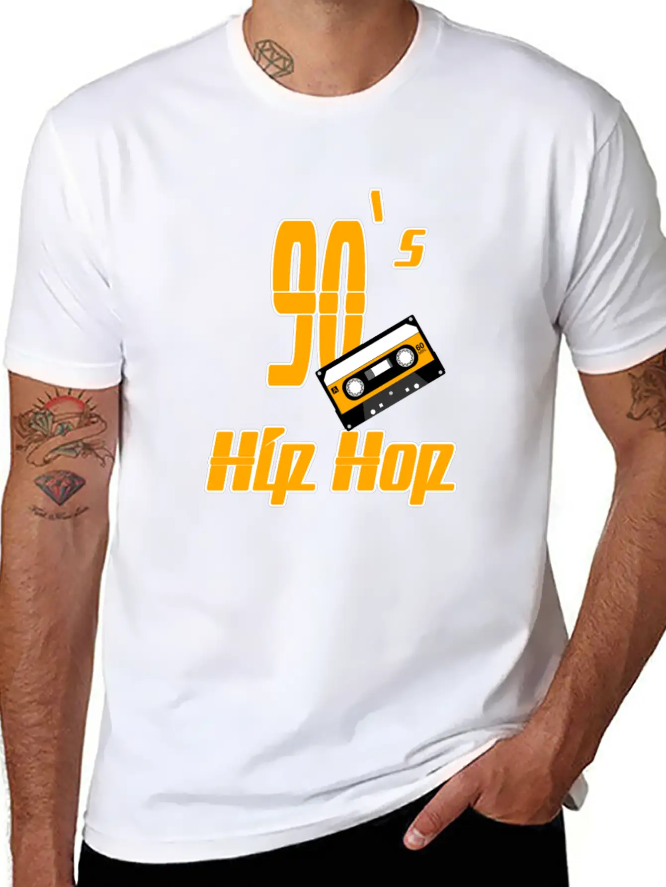 90s Hip Hop Classic Fit Graphic Tee For Daily Comfort – Unisex Cotton Shirt