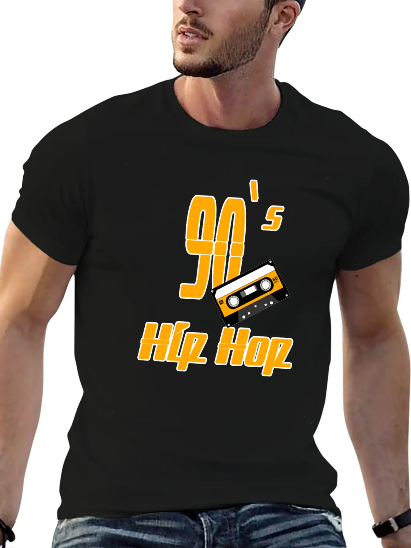 90s Hip Hop Classic Fit Graphic Tee For Daily Comfort – Unisex Cotton Shirt