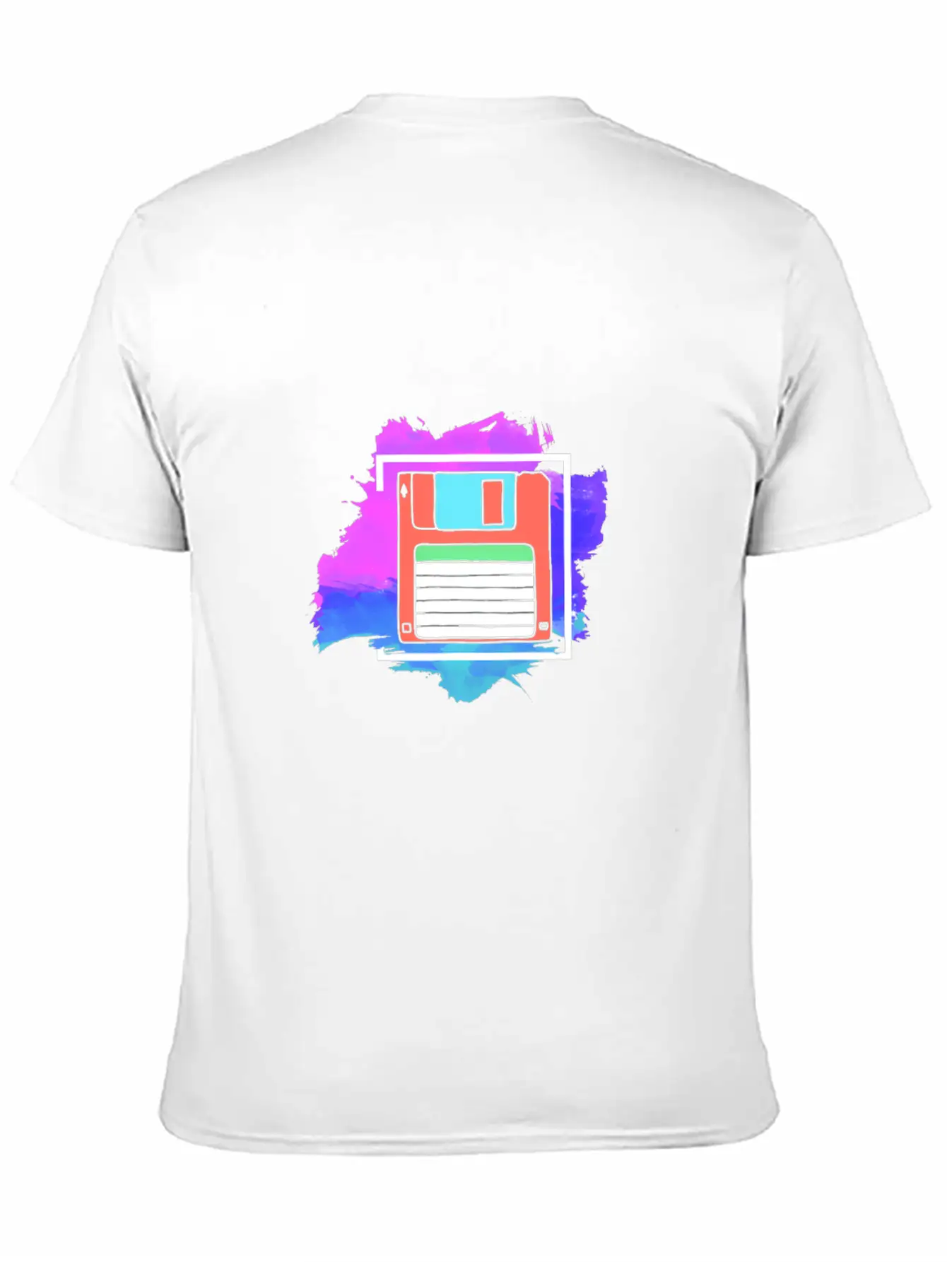 90s Neon Rubic Cube Cassette Tape Essential Unisex Summer Tee – Soft Cotton Casual Fit
