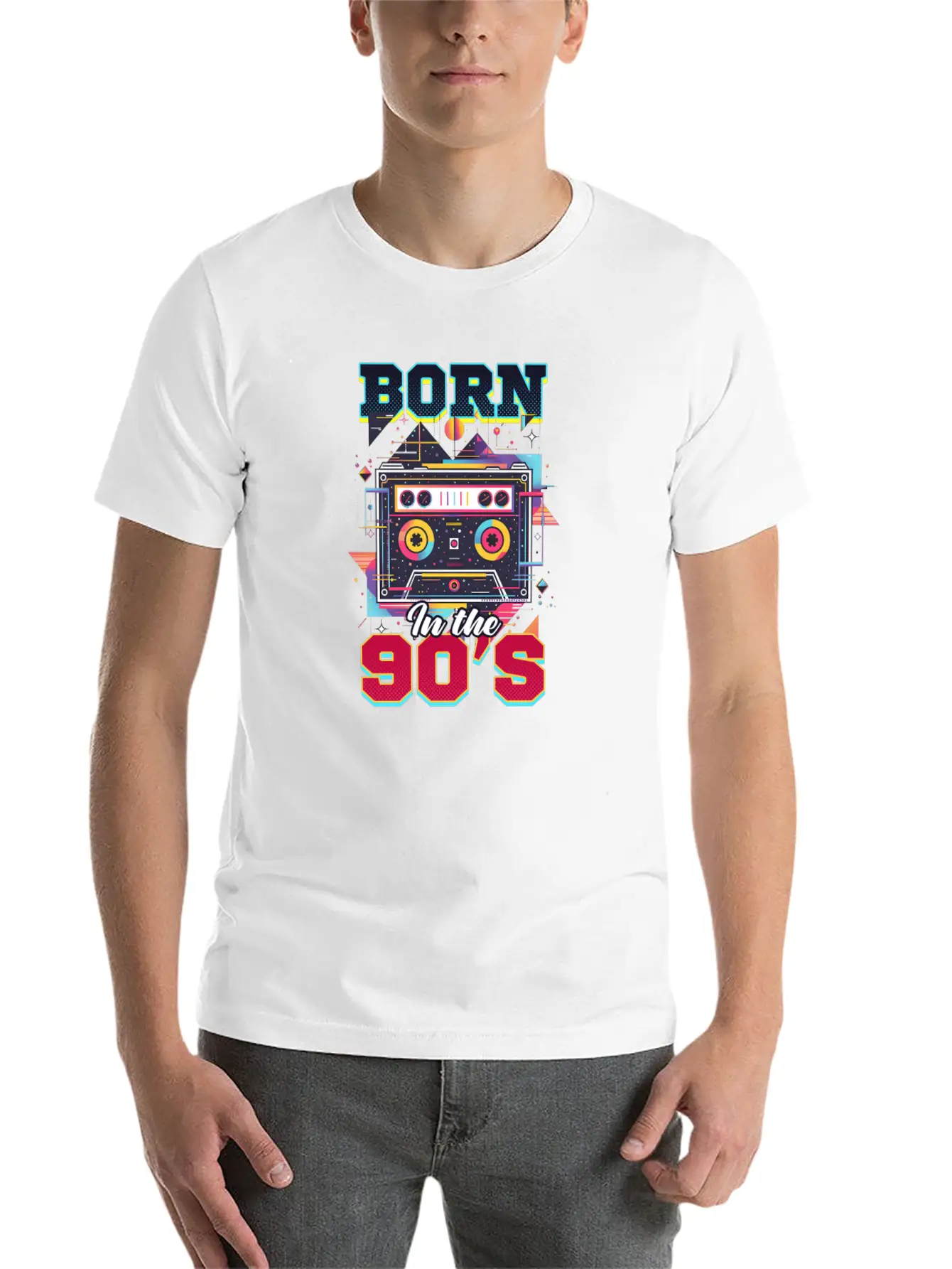 90s R&B Born In The 90'S Essential Cotton Tee For Daily Outfits – Unisex Style