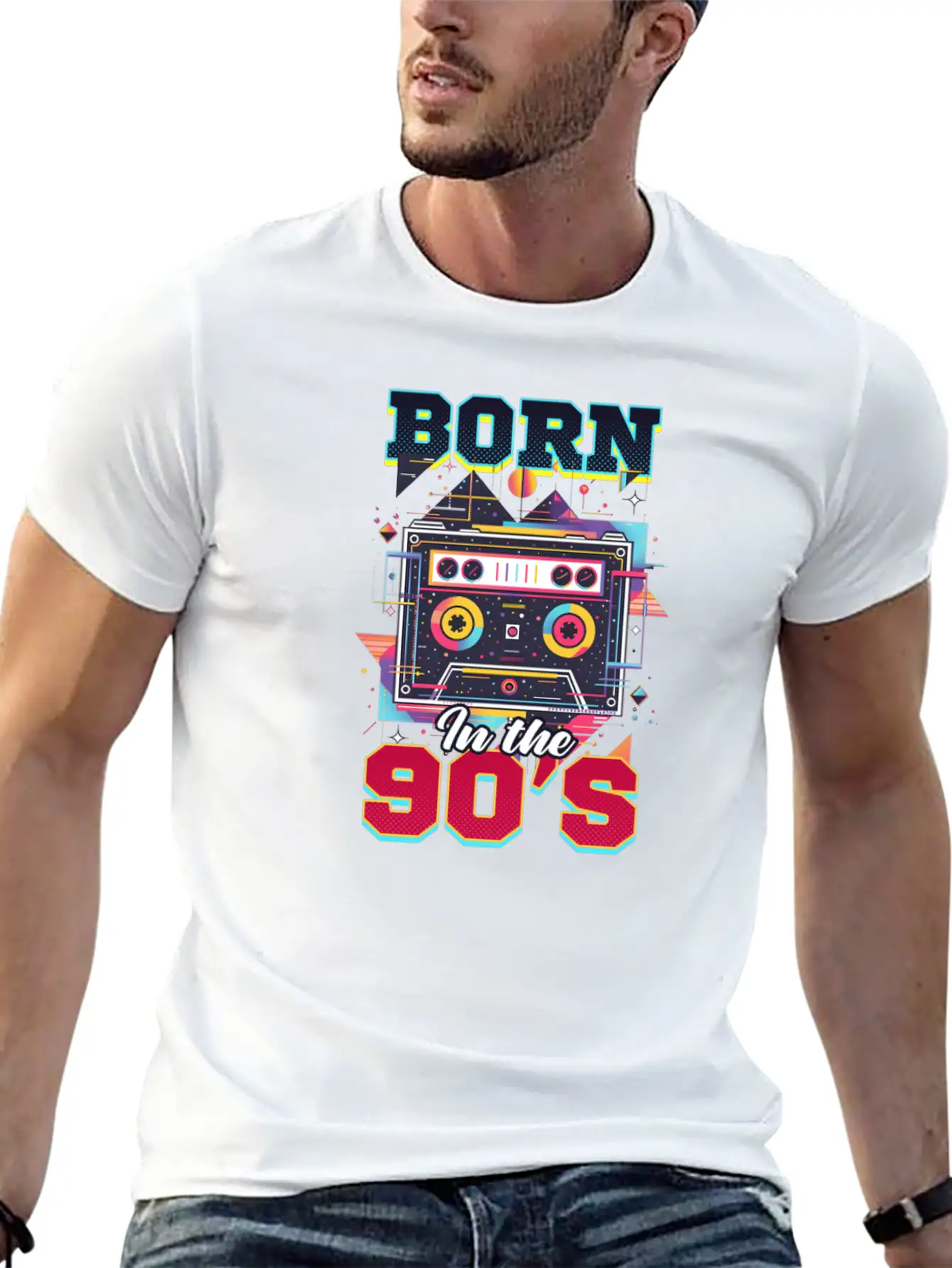 90s R&B Born In The 90'S Essential Cotton Tee For Daily Outfits – Unisex Style