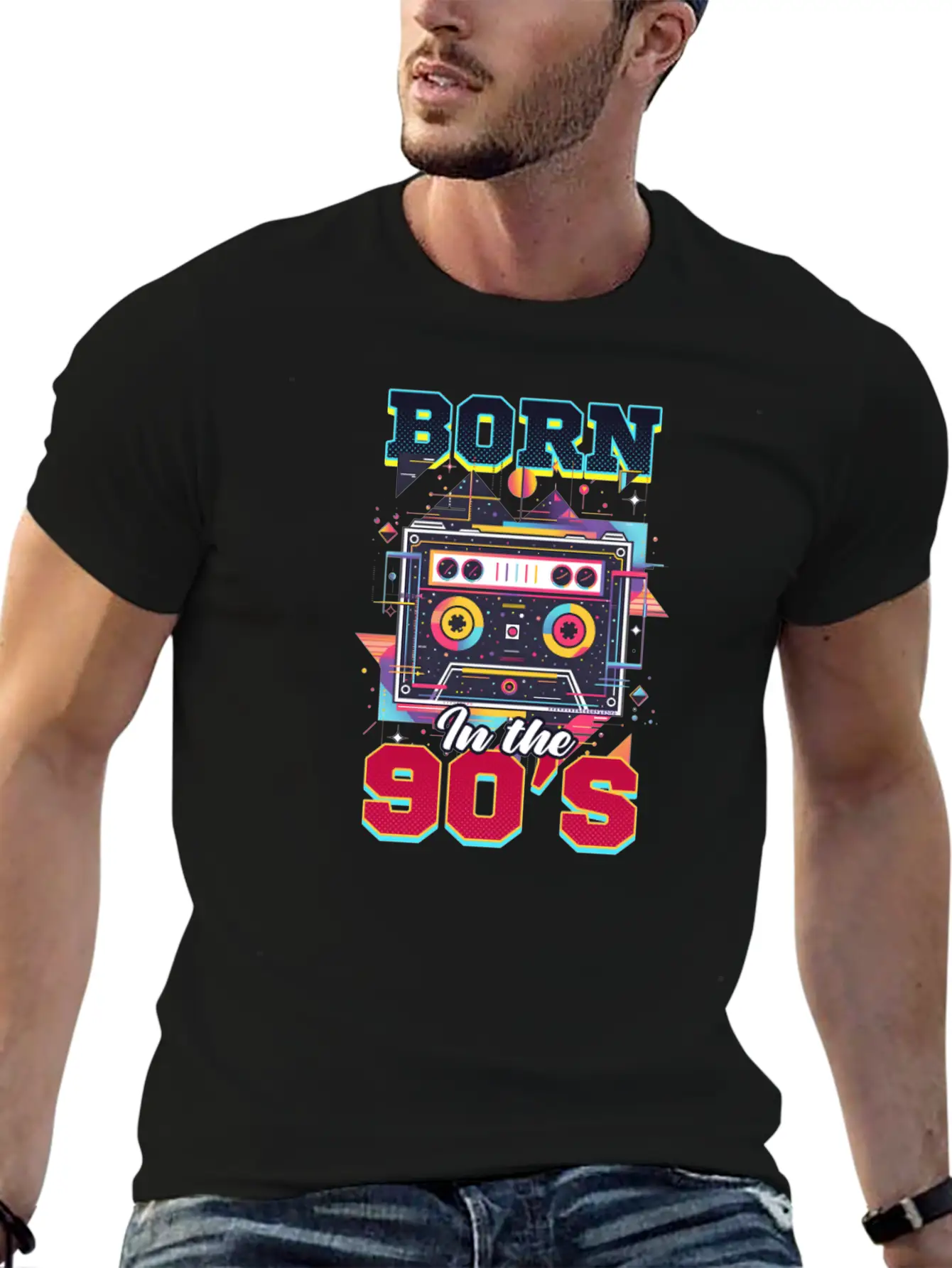 90s R&B Born In The 90'S Essential Cotton Tee For Daily Outfits – Unisex Style