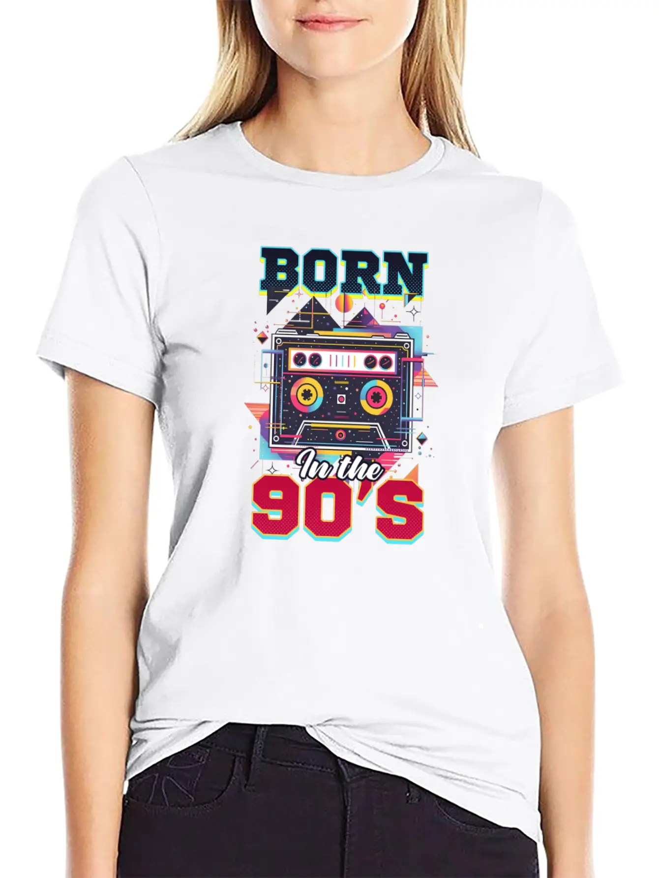 90s R&B Born In The 90'S Essential Cotton Tee For Daily Outfits – Unisex Style