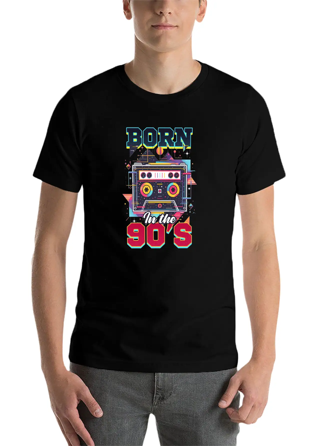 90s R&B Born In The 90'S Essential Cotton Tee For Daily Outfits – Unisex Style