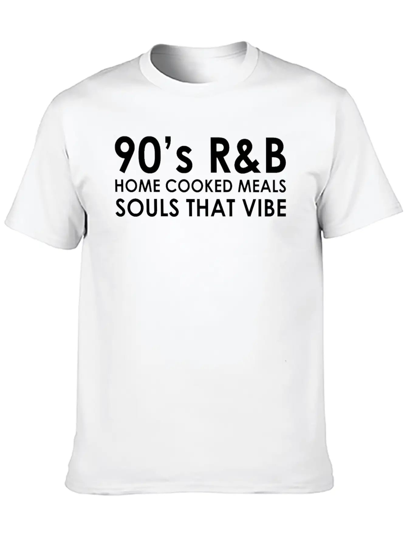 90's R&B Music Lover Quote Graphic Essential Cotton Tee For Daily Outfits – Unisex Style