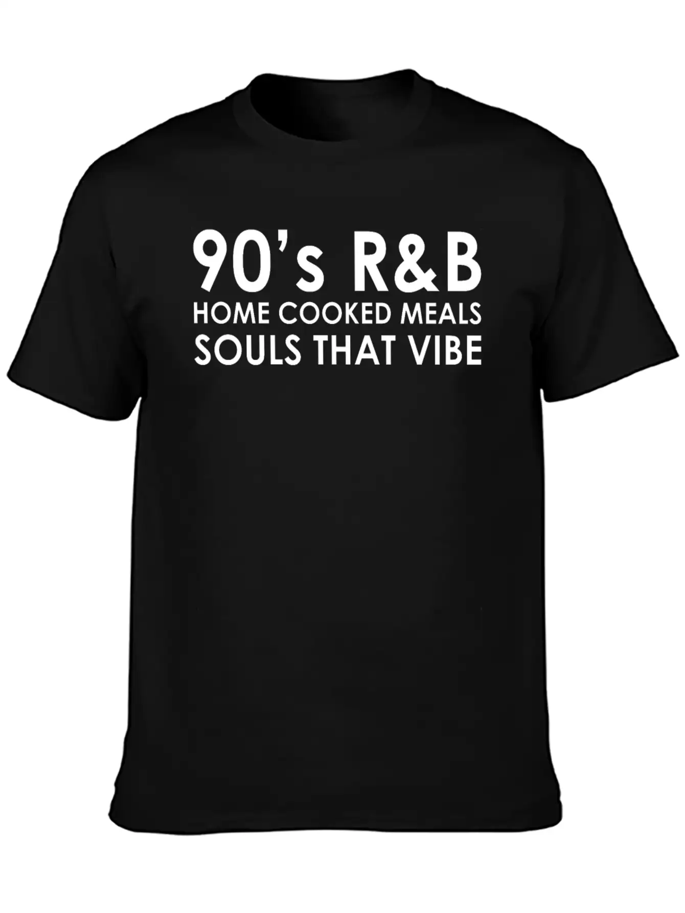 90's R&B Music Lover Quote Graphic Essential Cotton Tee For Daily Outfits – Unisex Style