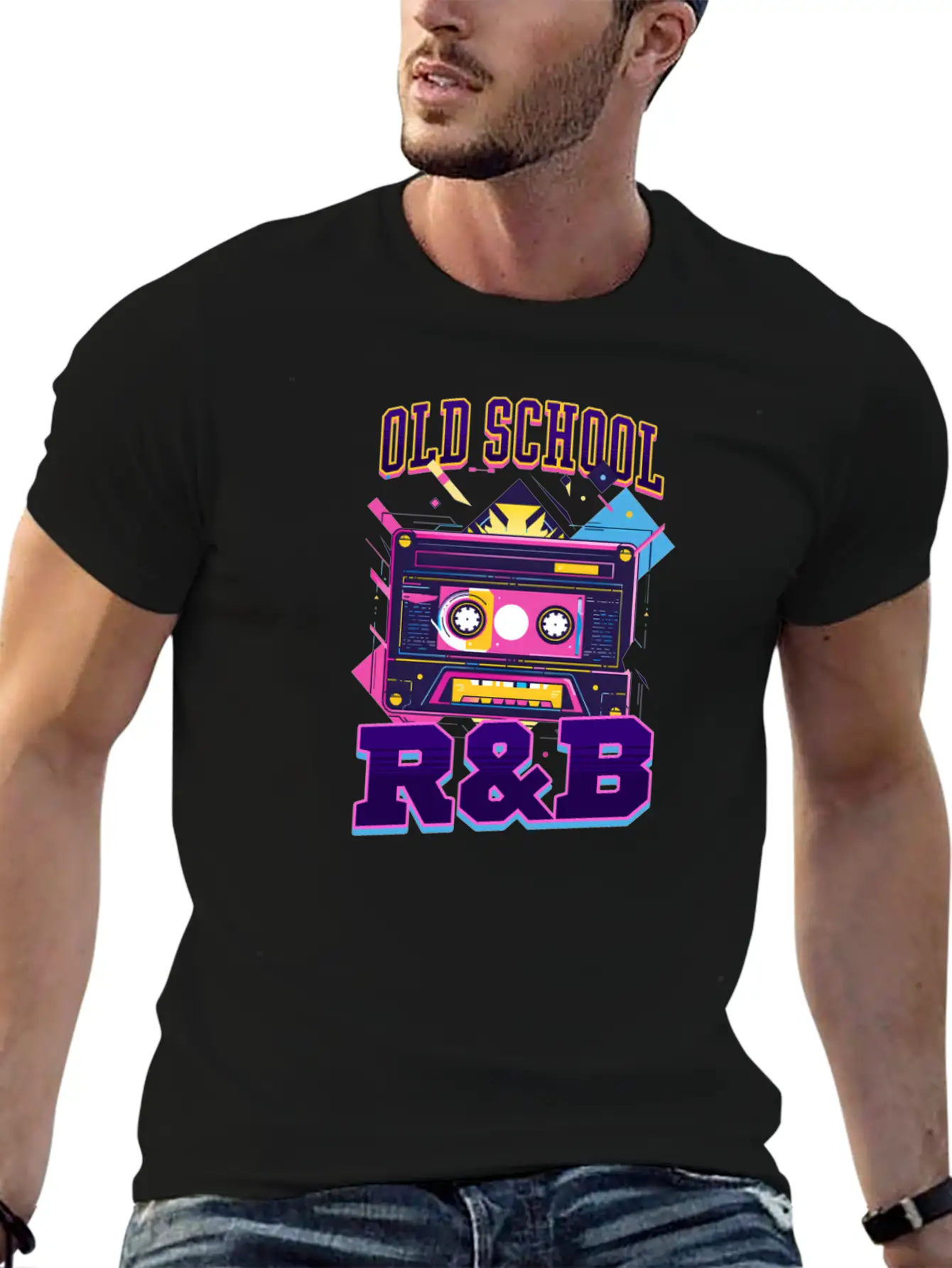 90s R&B Old School R&B Modern Fit Casual T-Shirt – Clean And Versatile Design