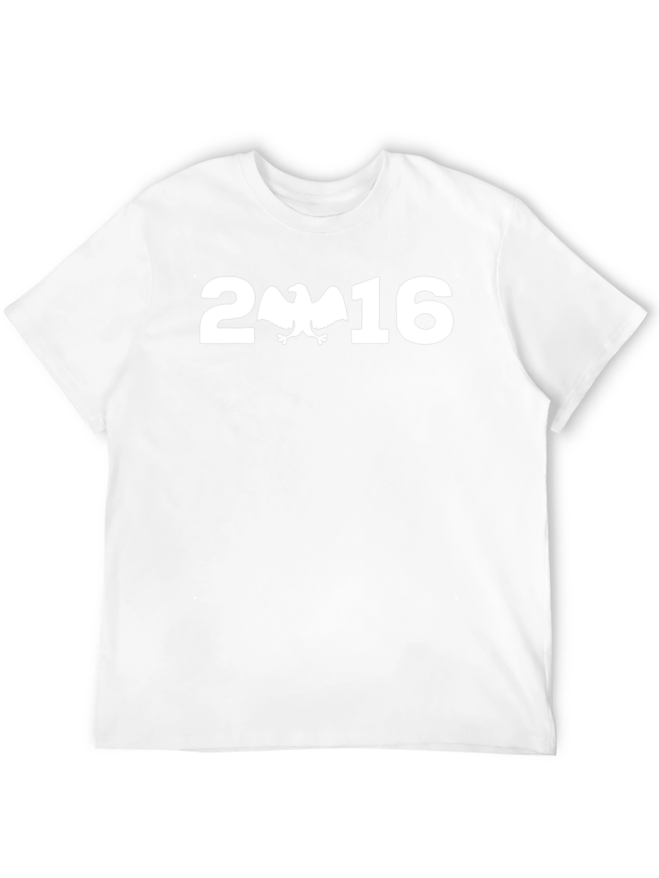 2016 Eagle Graphic Print Black T-Shirt