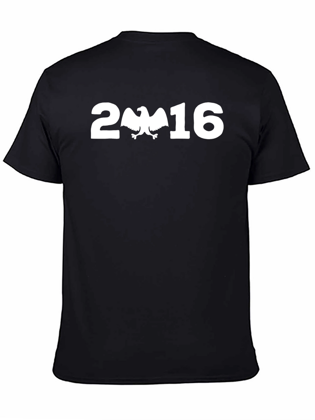 2016 Eagle Graphic Print Black T-Shirt
