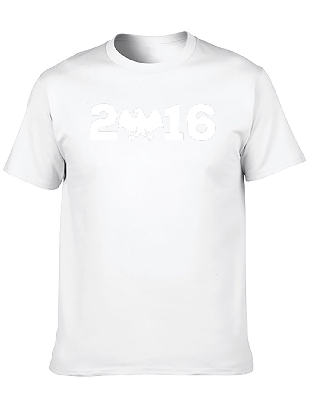 2016 Eagle Graphic Print Black T-Shirt