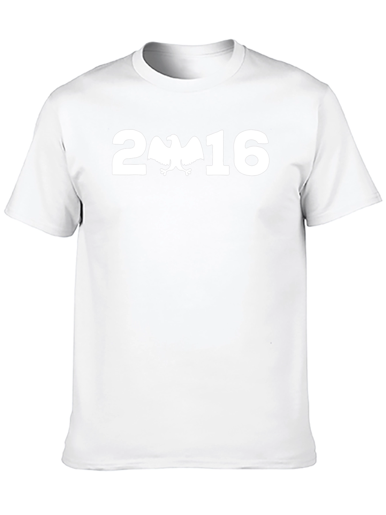 2016 Eagle Graphic Print Black T-Shirt