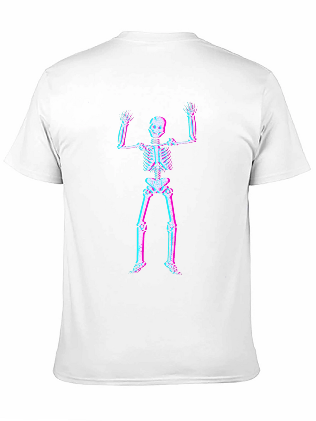 3D Skeleton Graphic Tee - Black