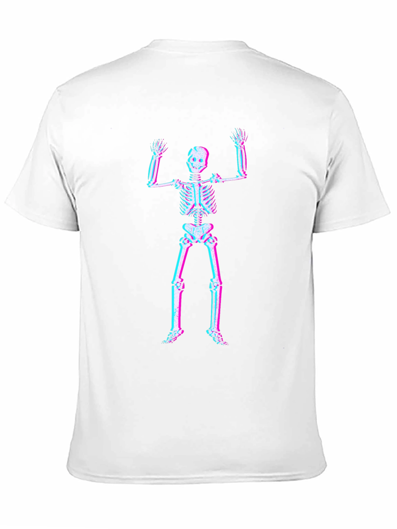 3D Skeleton Graphic Tee - Black