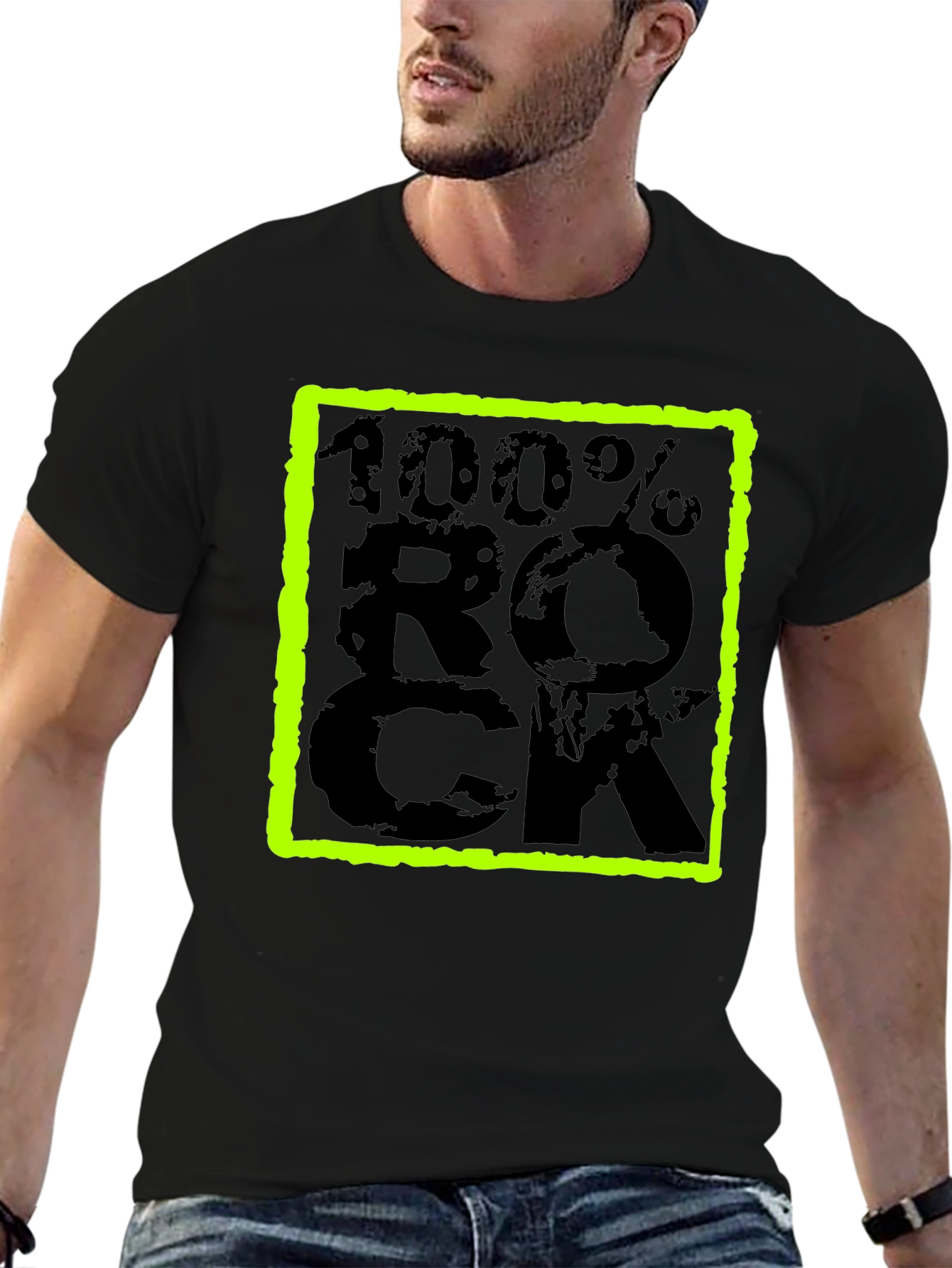 100% Rock Graphic Tee - Bold Style