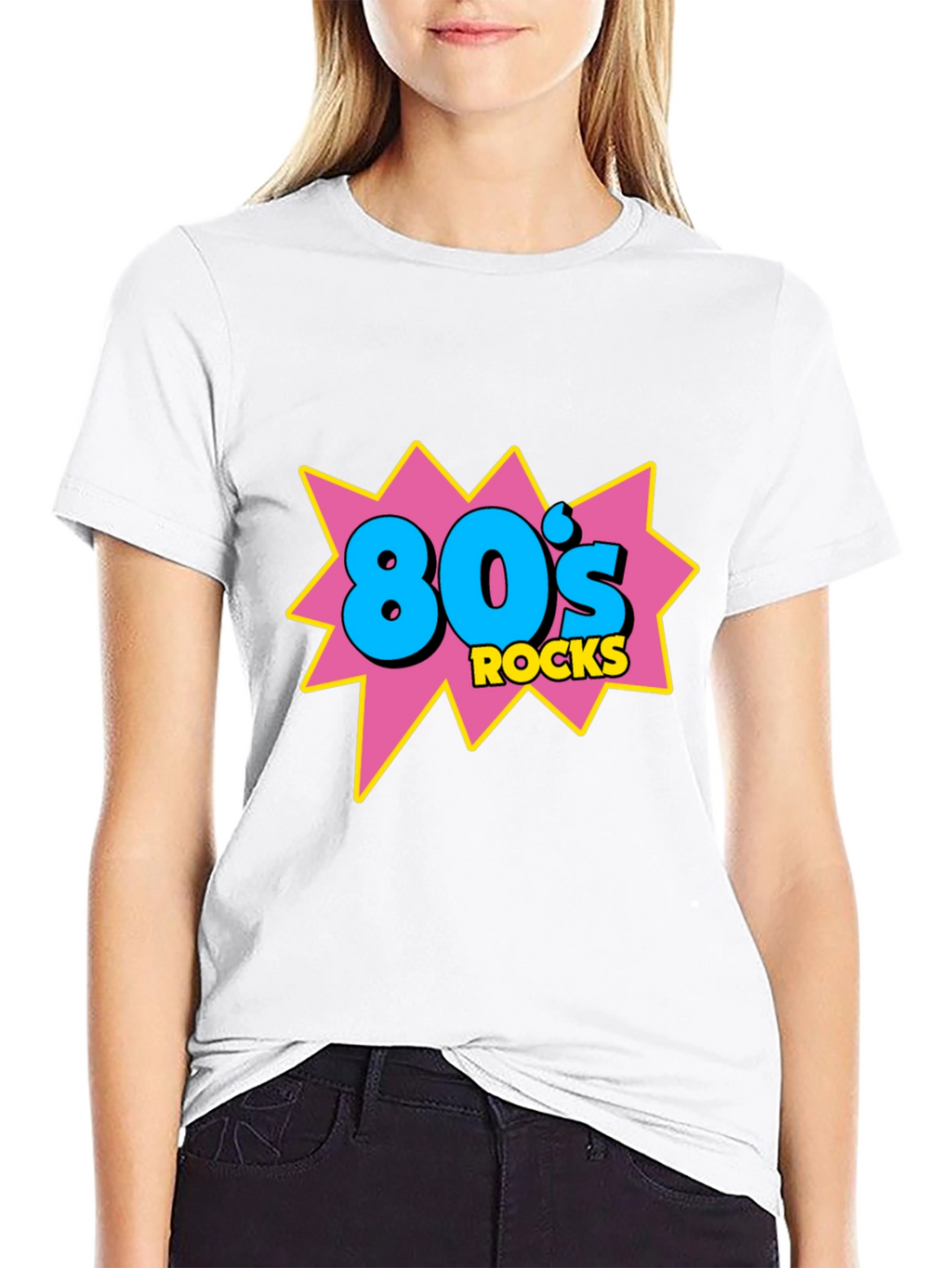 80s Rocks Graphic Tee - Retro Style