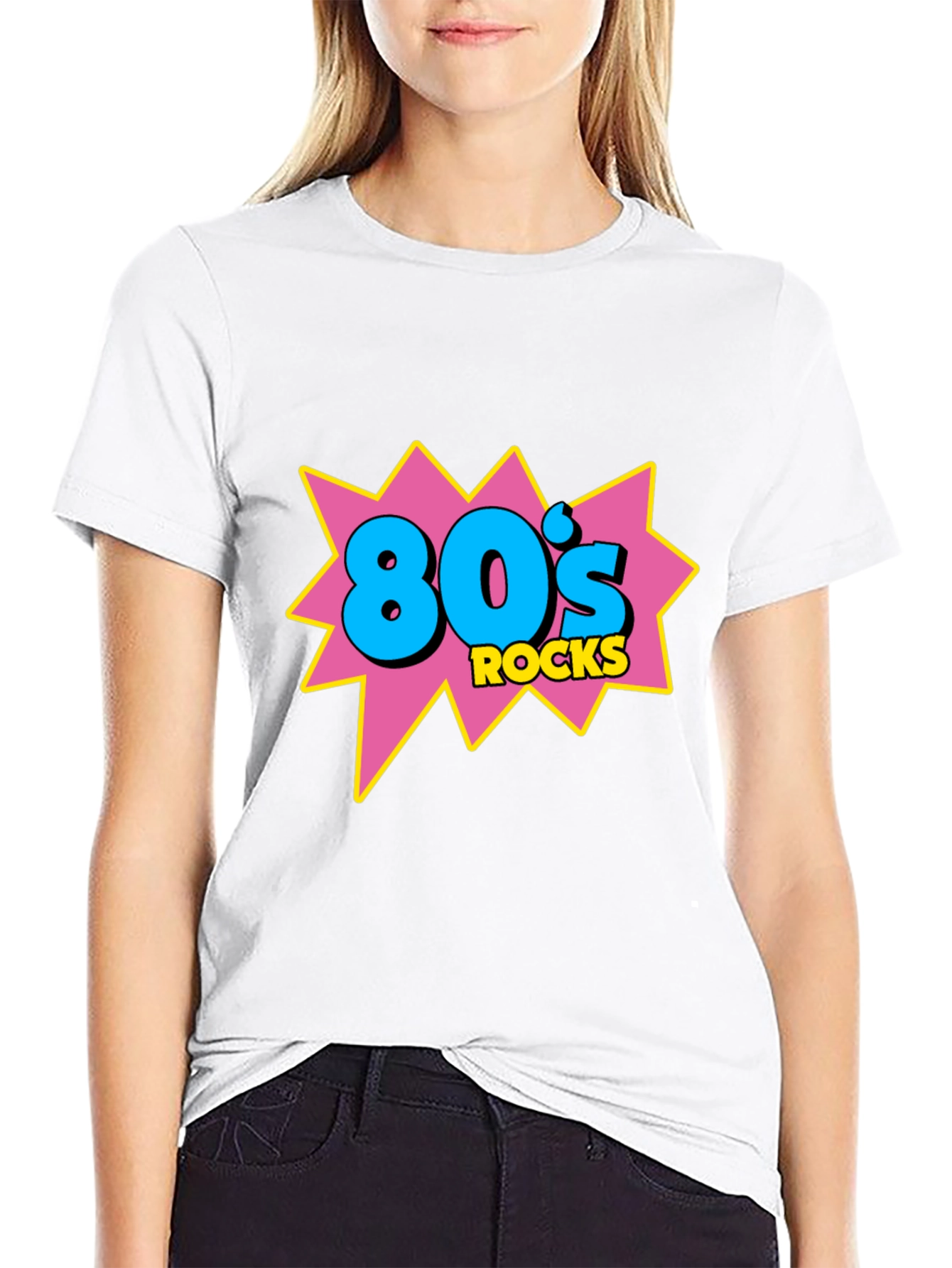 80s Rocks Graphic Tee - Retro Style