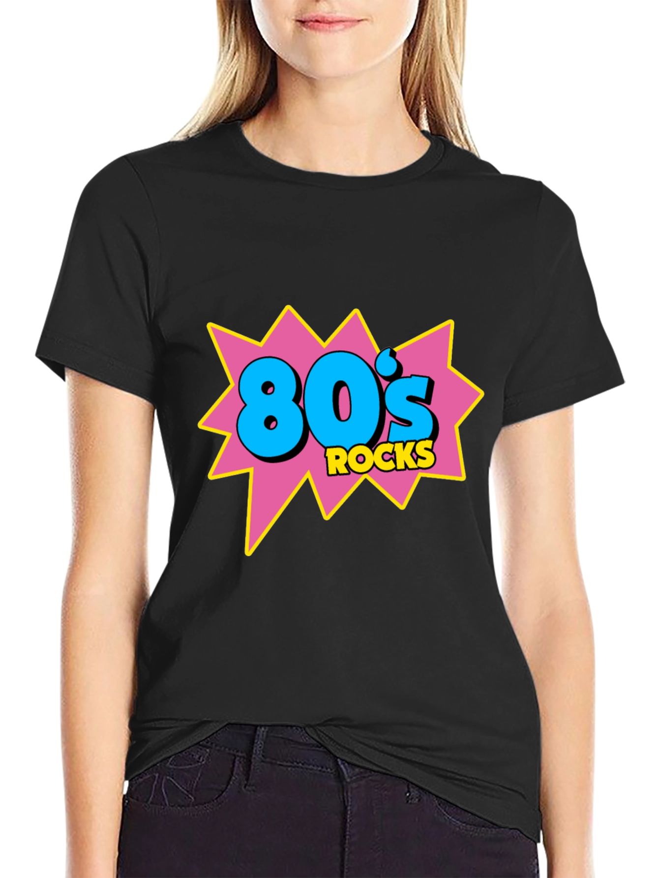 80s Rocks Graphic Tee - Retro Style
