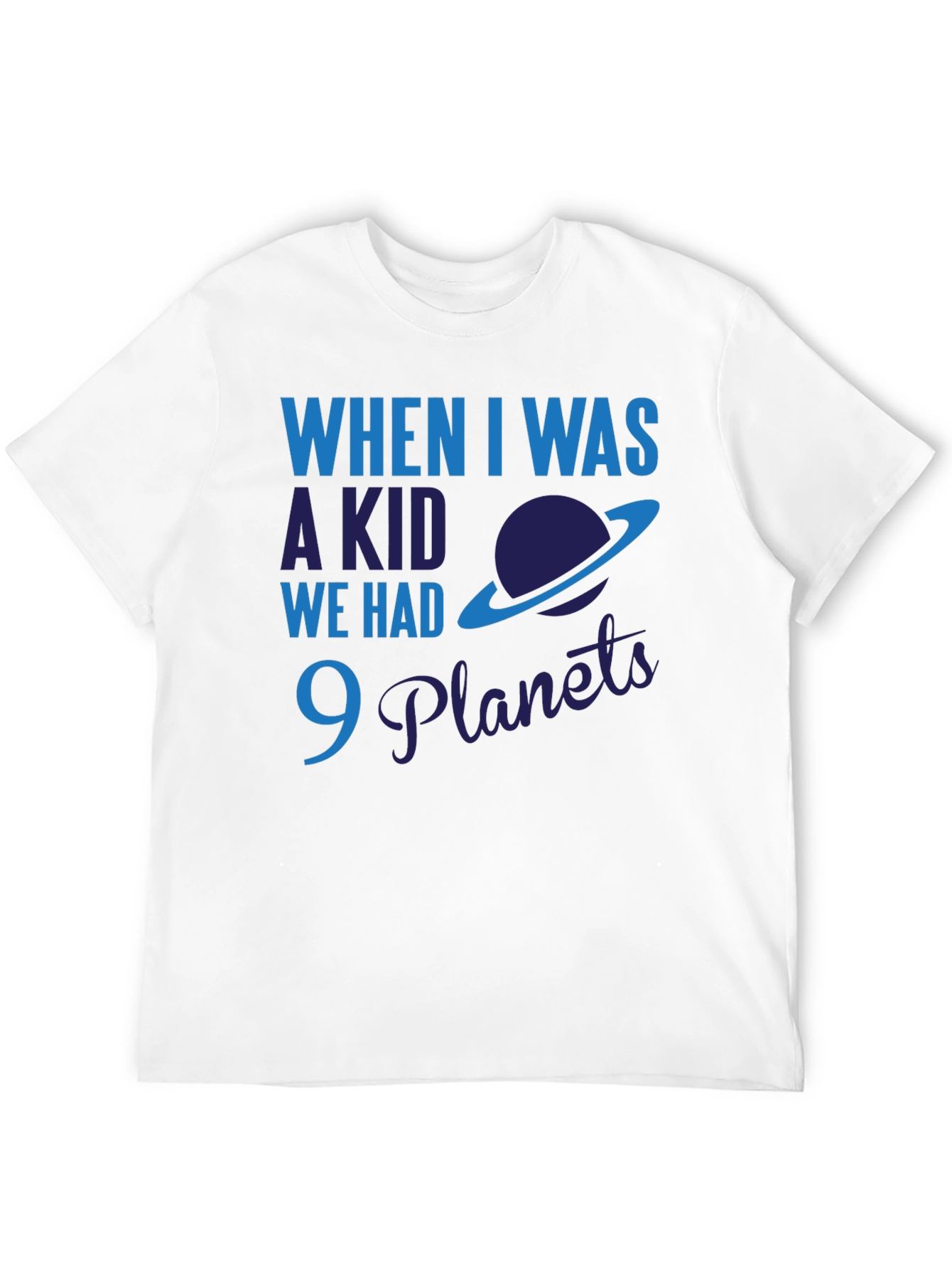 9 Planets Funny Astronomy Graphic Tee