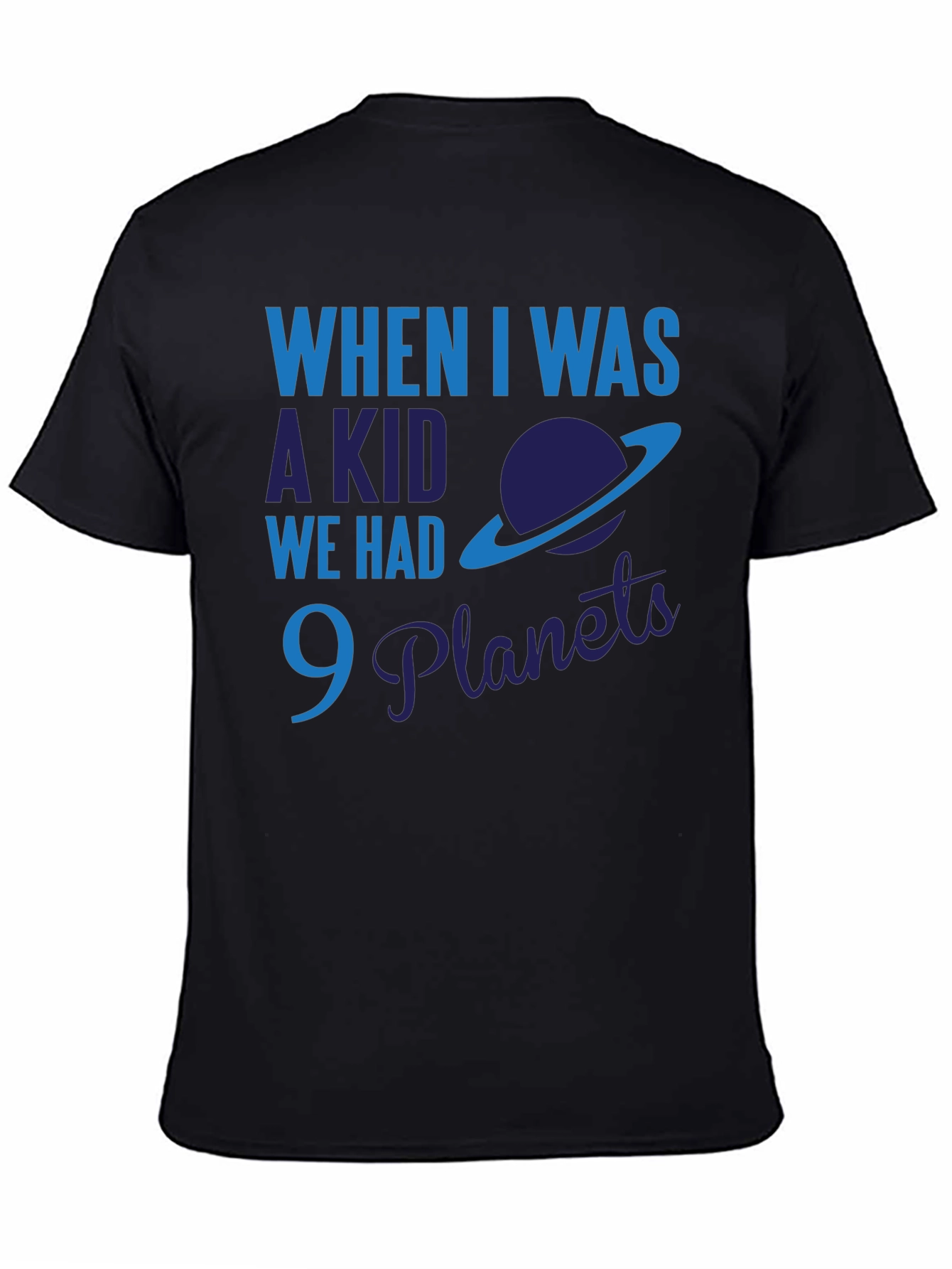 9 Planets Funny Astronomy Graphic Tee