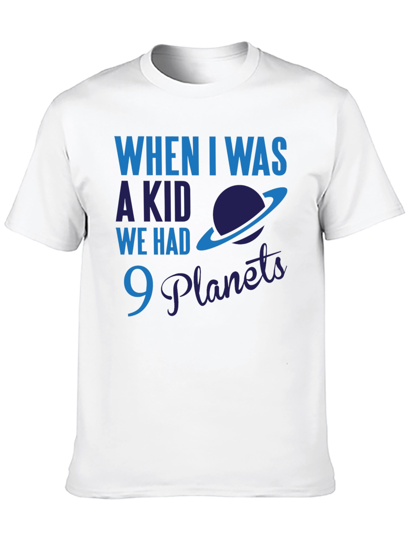 9 Planets Funny Astronomy Graphic Tee
