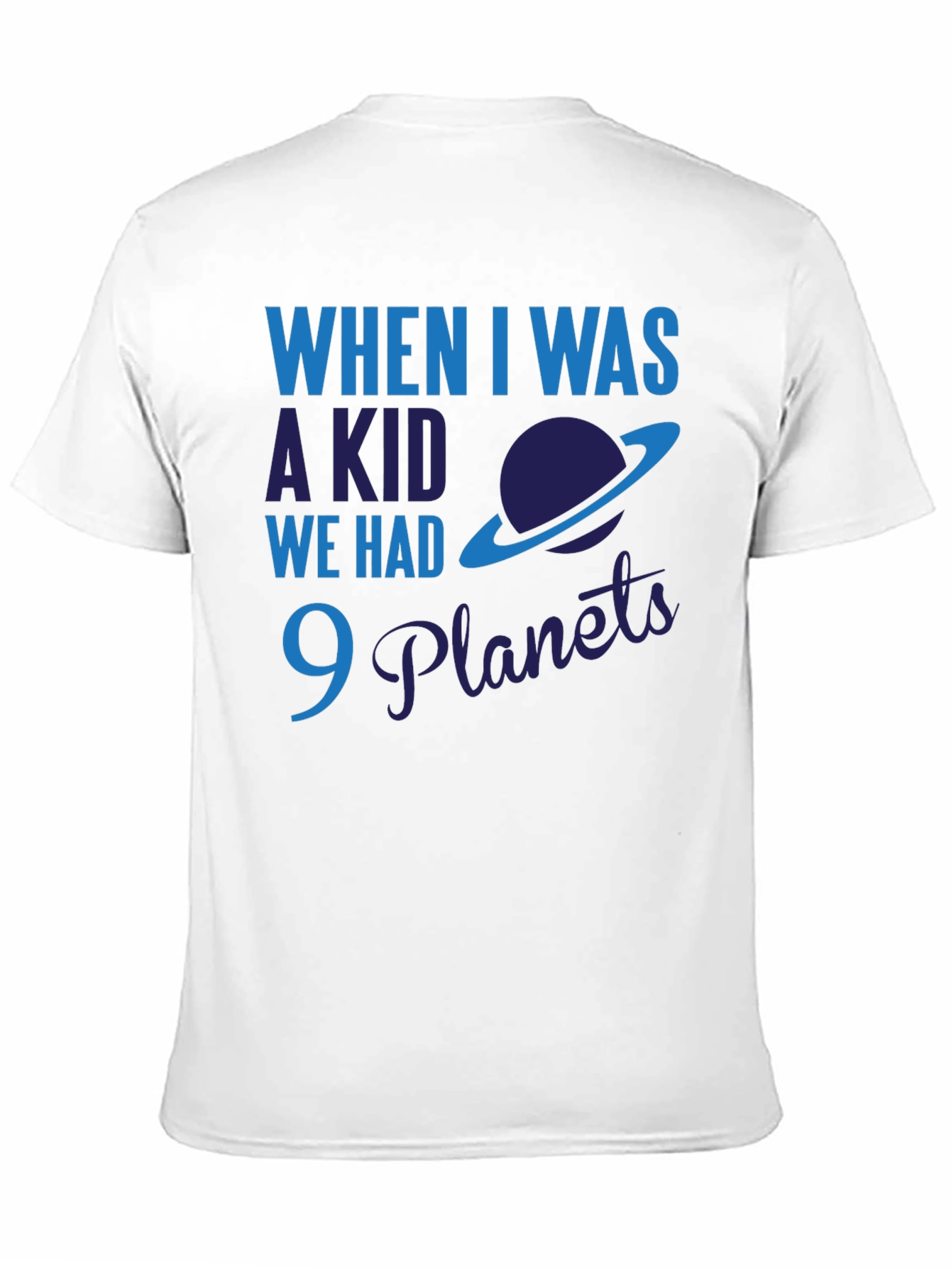 9 Planets Funny Astronomy Graphic Tee